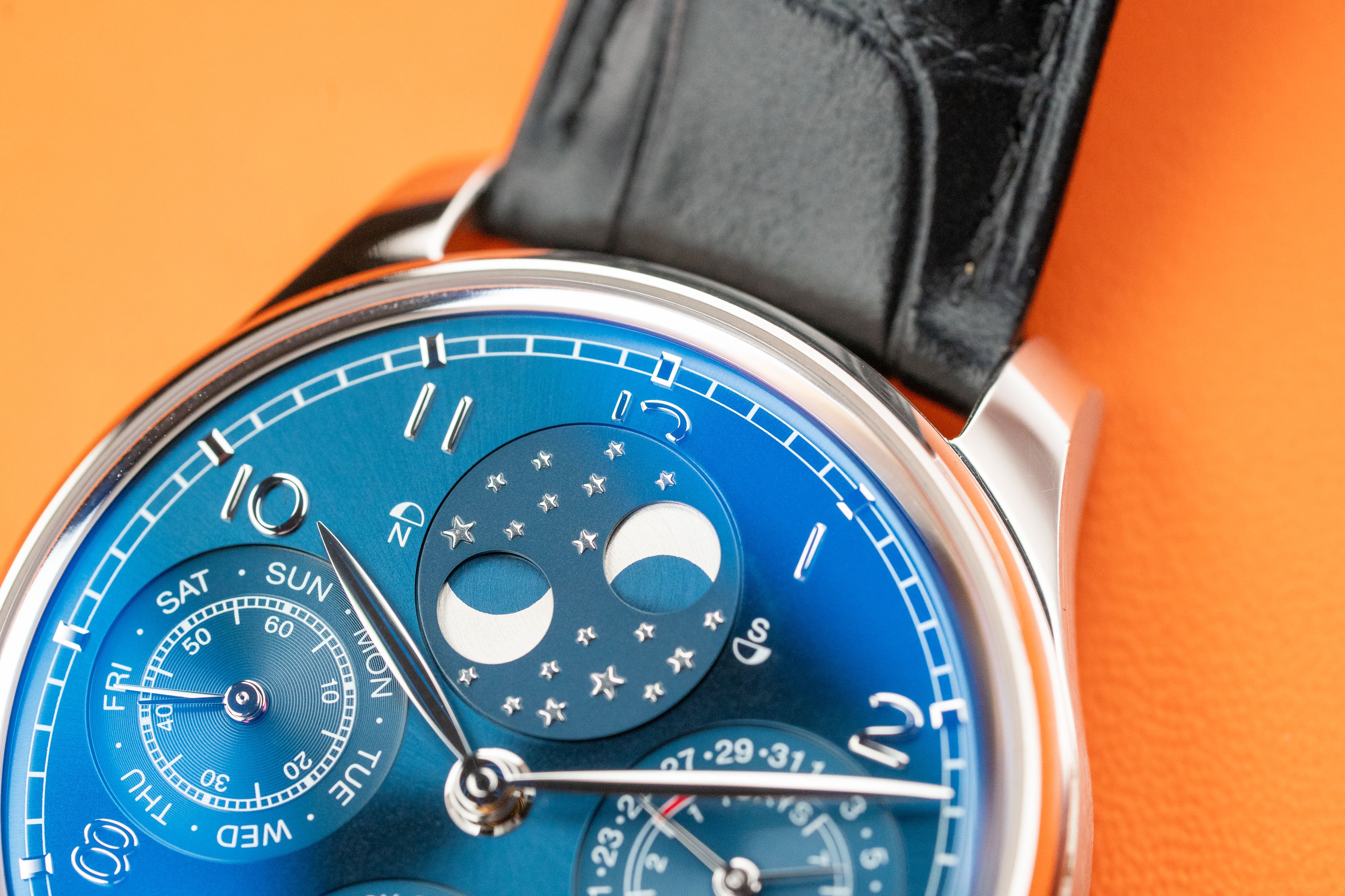 IWC Portuguese Perpetual Calendar Perpetual Double Moonphase White Gold 44mm IW503401