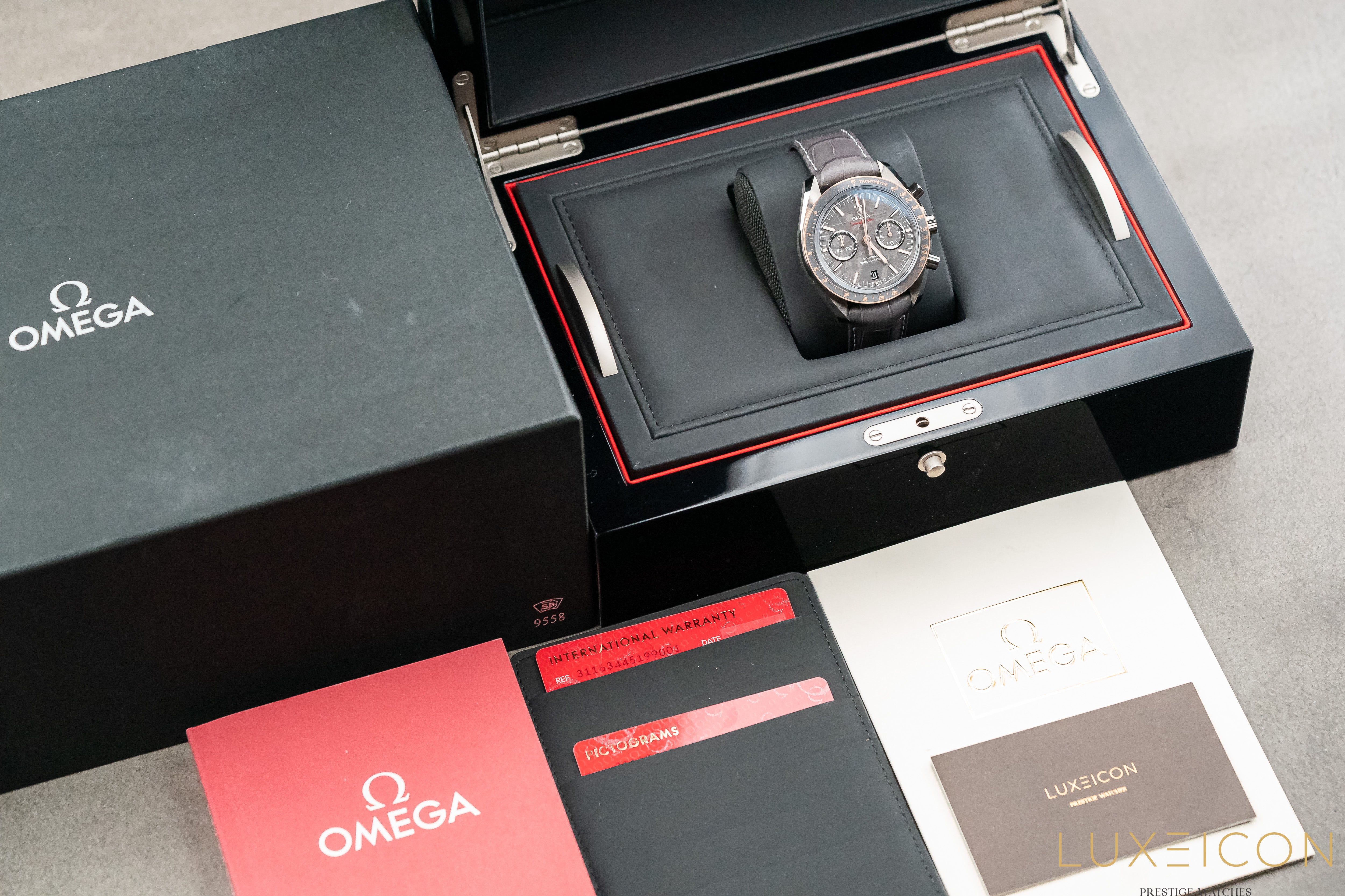 Omega Speedmaster Professional Moonwatch Co-Axial “Meteorite” 18K Sedna Gold & Ceramic 2021