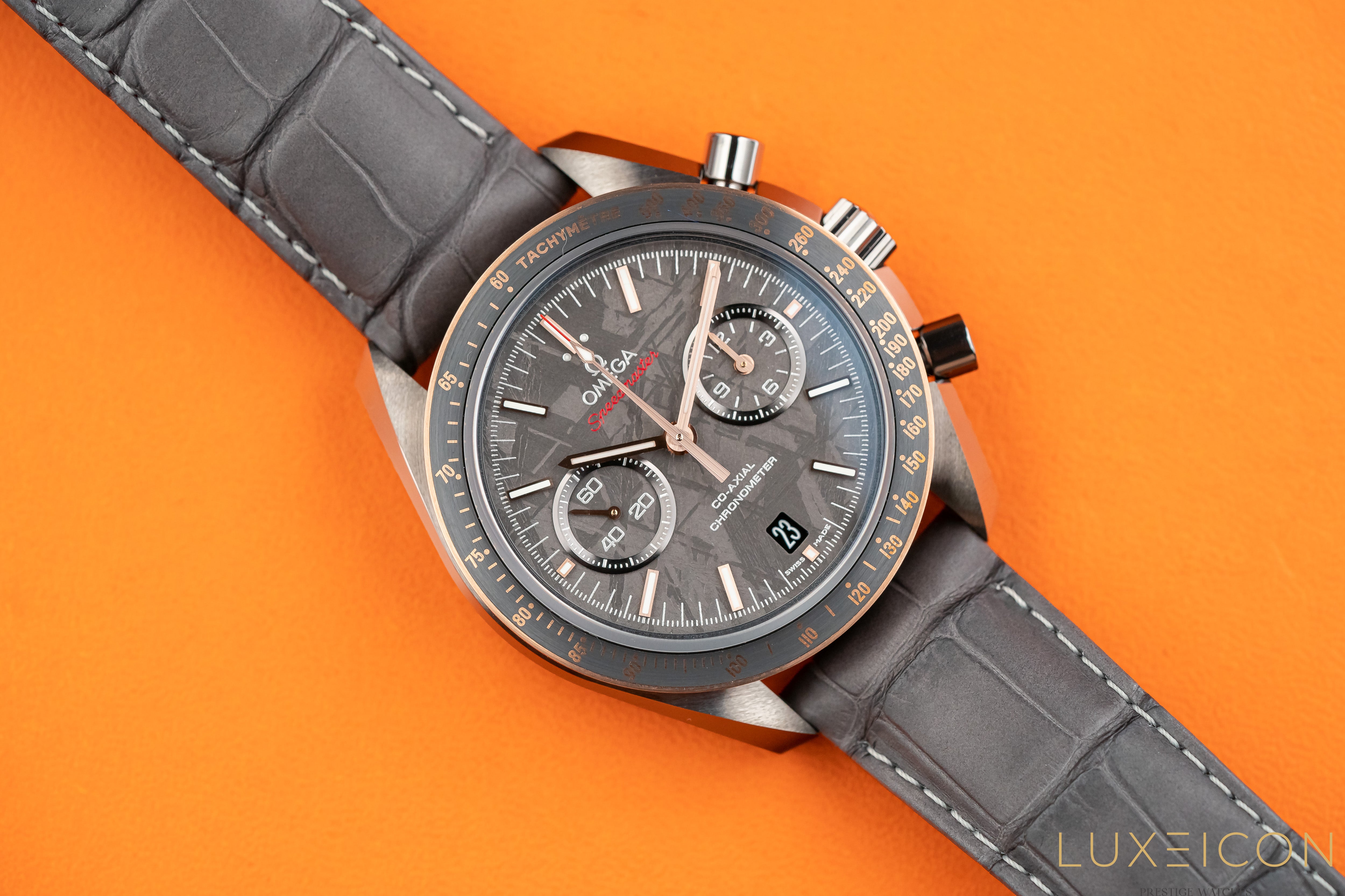Omega Speedmaster Professional Moonwatch Co-Axial “Meteorite” 18K Sedna Gold & Ceramic 2021