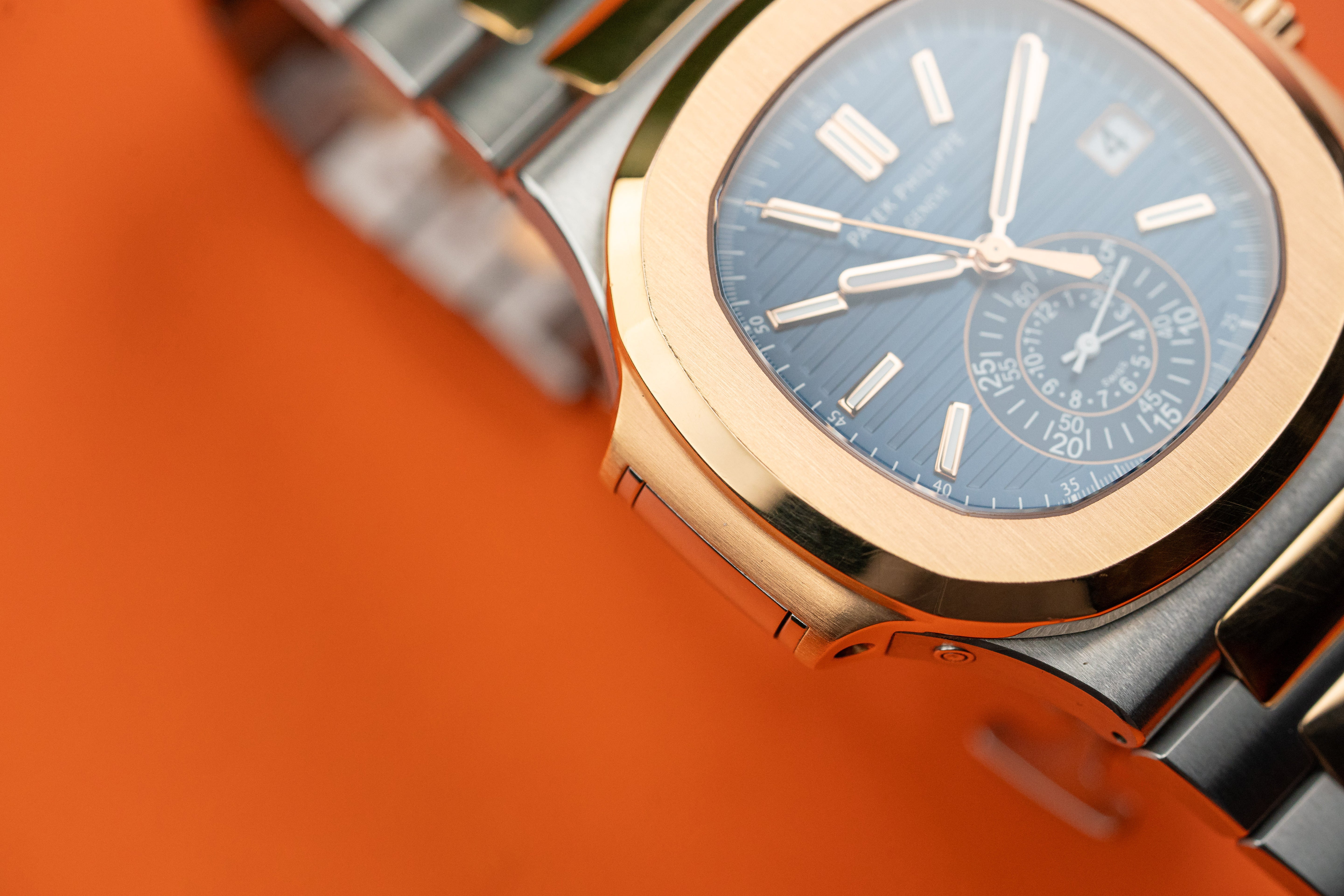 Patek Philippe Nautilus 5980/1AR-001 Steel & Rose Gold Blue Dial