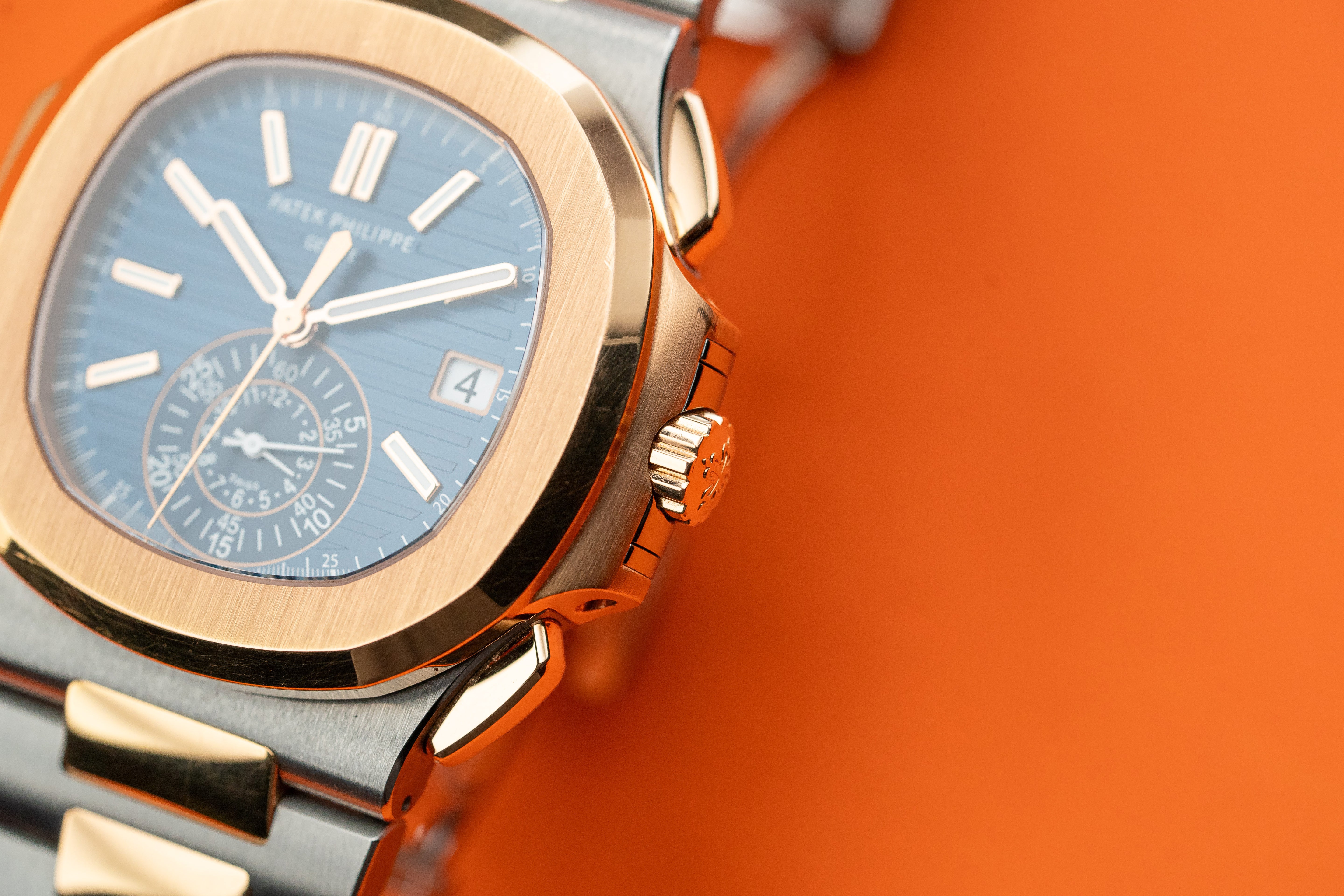 Patek Philippe Nautilus 5980/1AR-001 Steel & Rose Gold Blue Dial