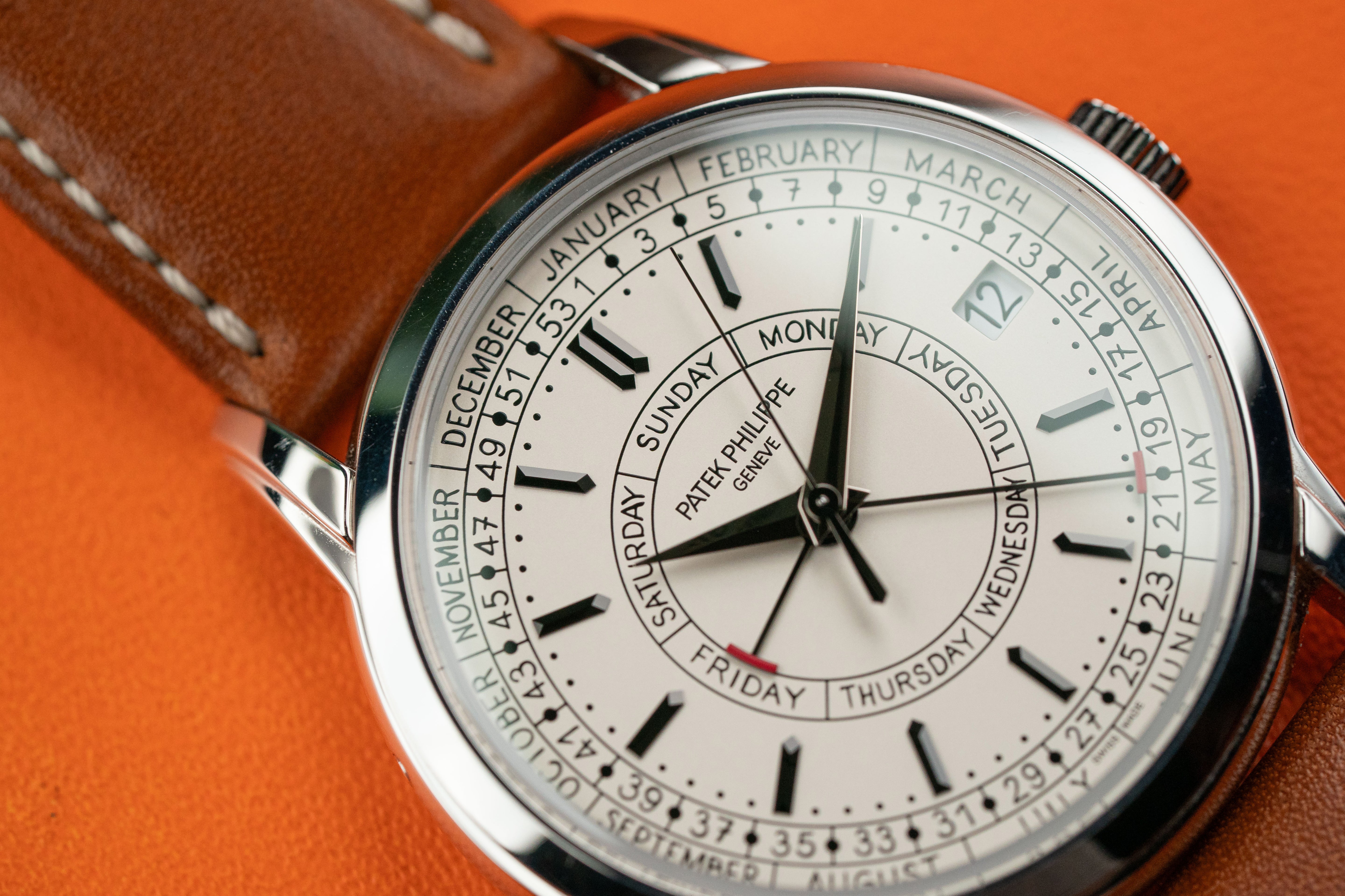 Patek Philippe Calatrava Weekly Calendar 40mm Steel Silver Opaline Dial 5212A-001