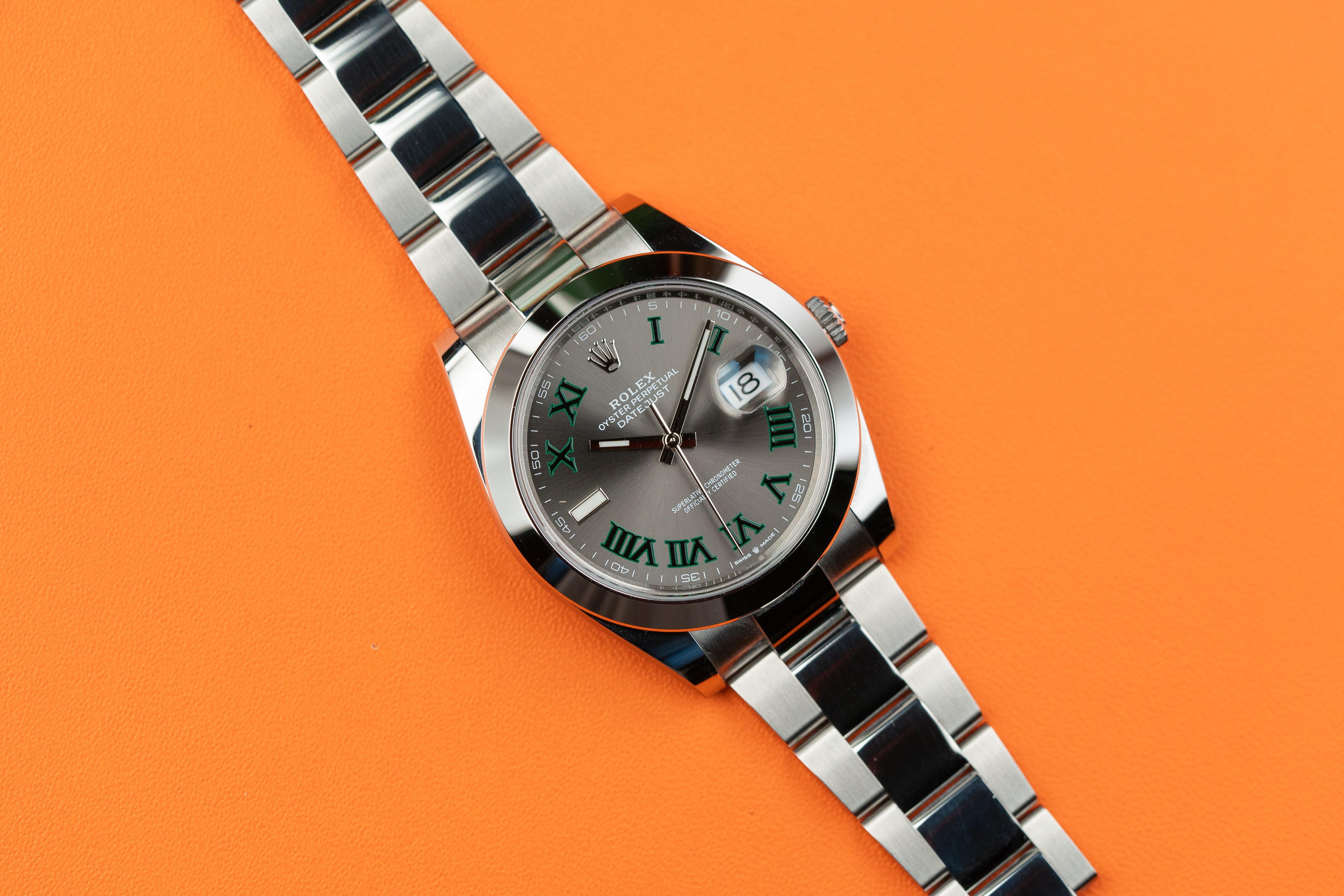 Rolex Datejust 41mm 126300 Wimbledon Dial Oyster Bracelet 2022