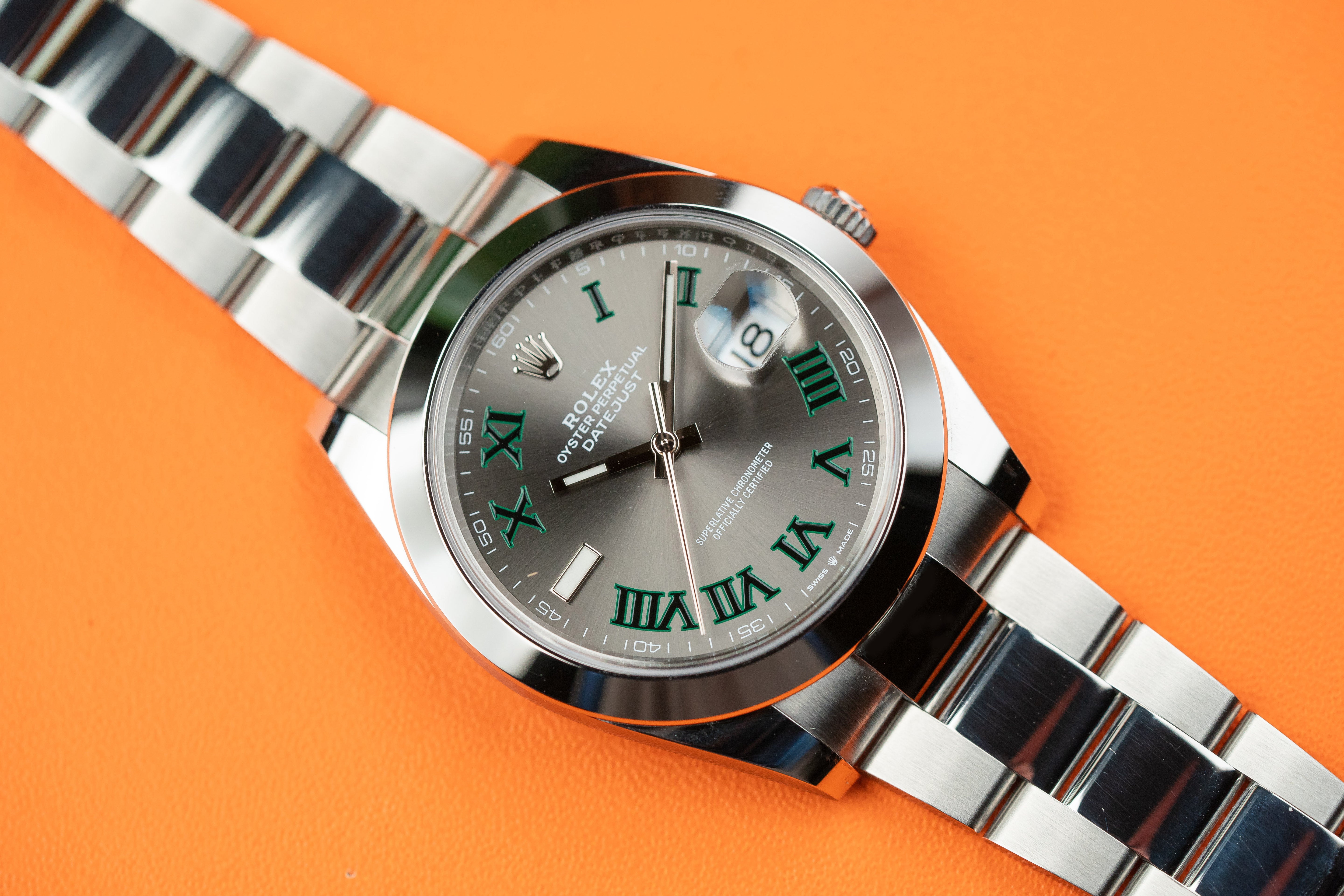 Rolex Datejust 41mm 126300 Wimbledon Dial Oyster Bracelet 2022