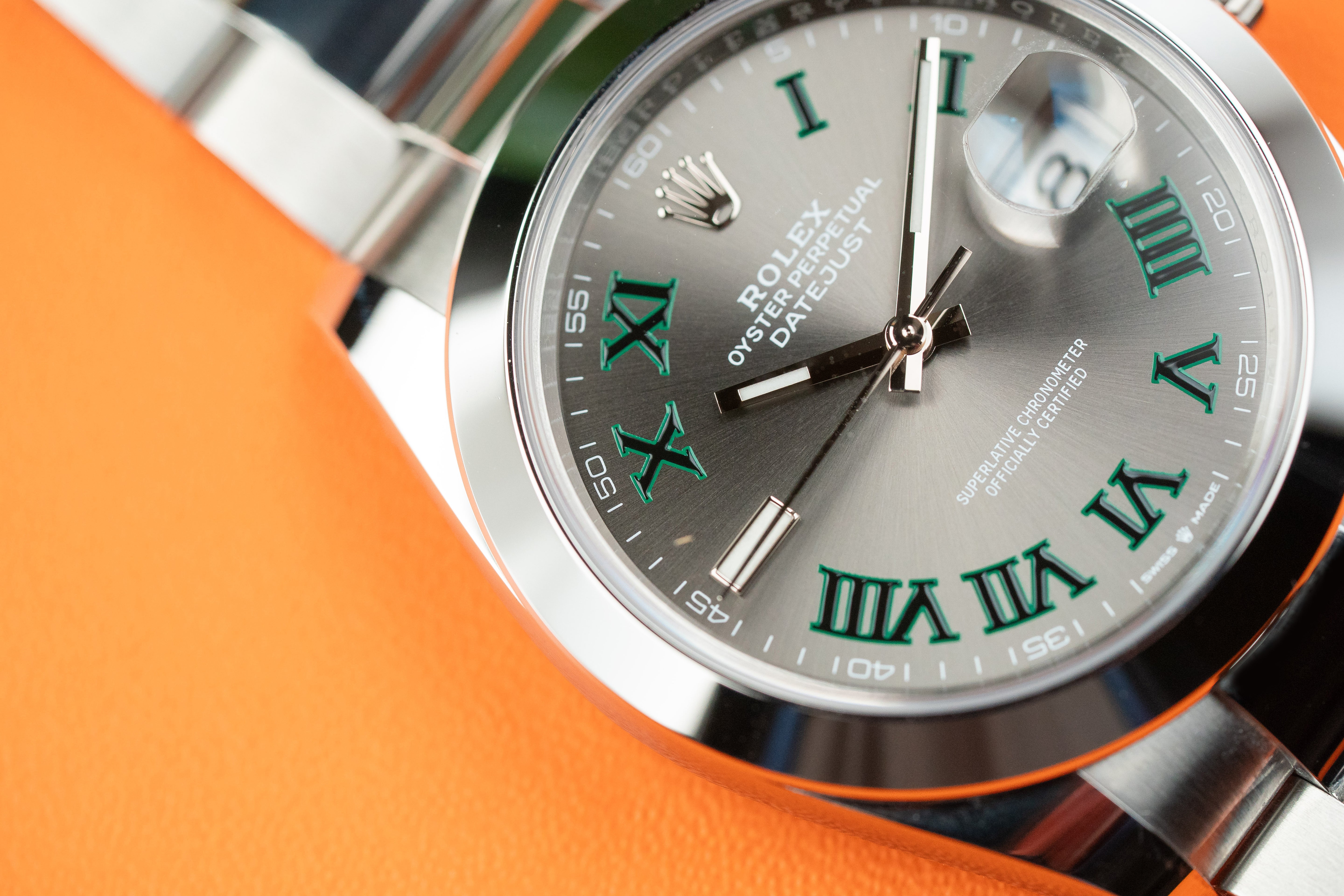 Rolex Datejust 41mm 126300 Wimbledon Dial Oyster Bracelet 2022