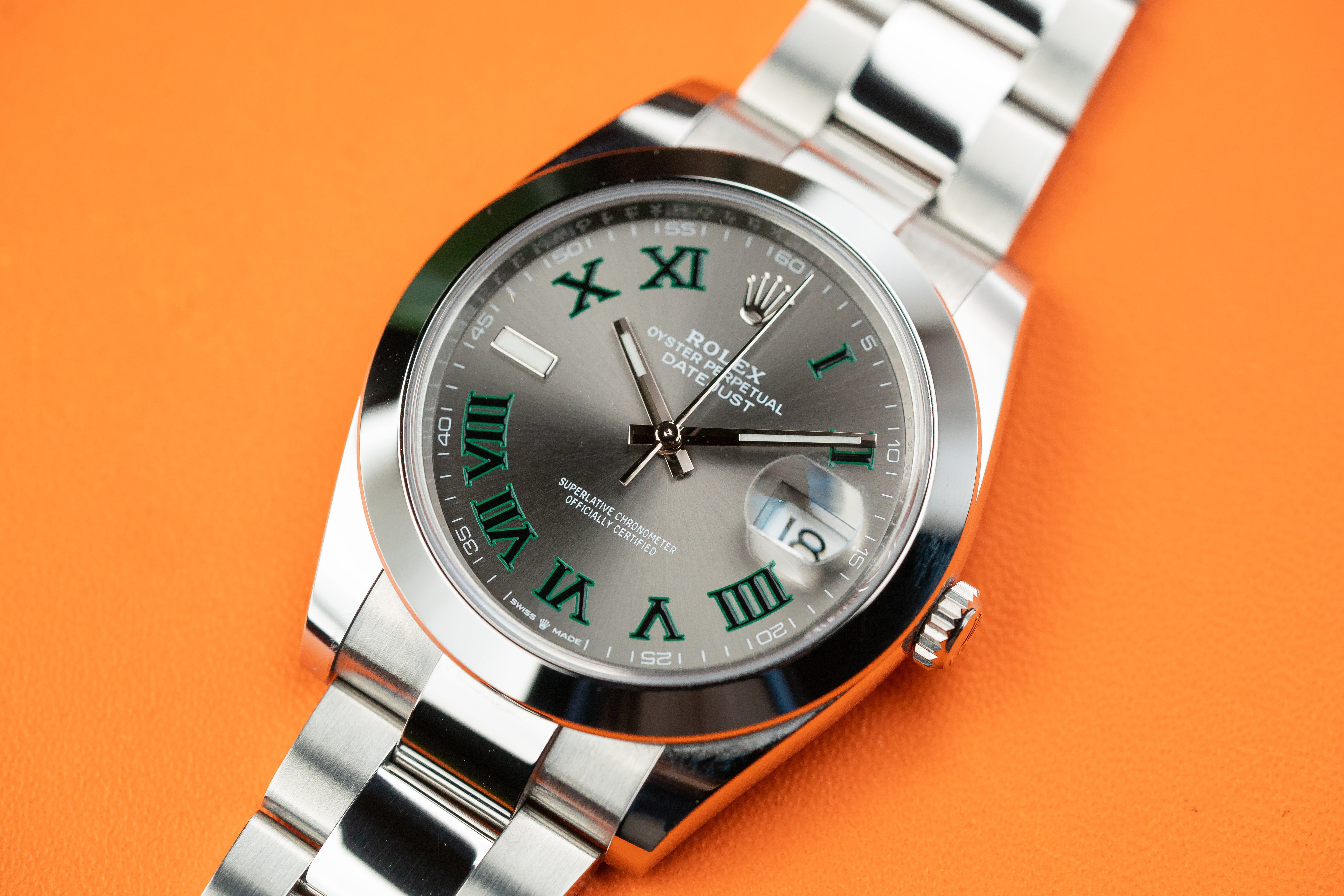 Rolex Datejust 41mm 126300 Wimbledon Dial Oyster Bracelet 2022