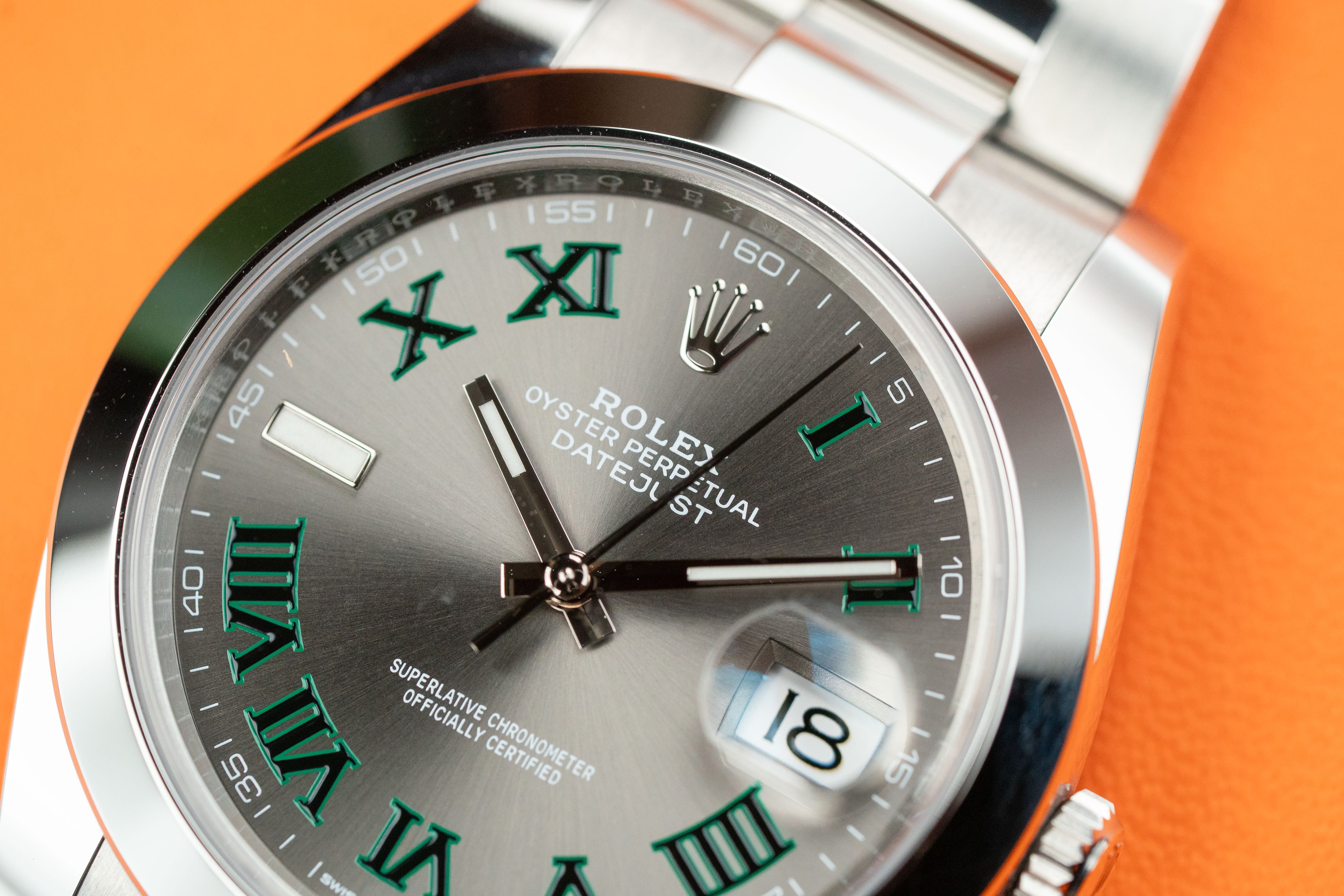 Rolex Datejust 41mm 126300 Wimbledon Dial Oyster Bracelet 2022