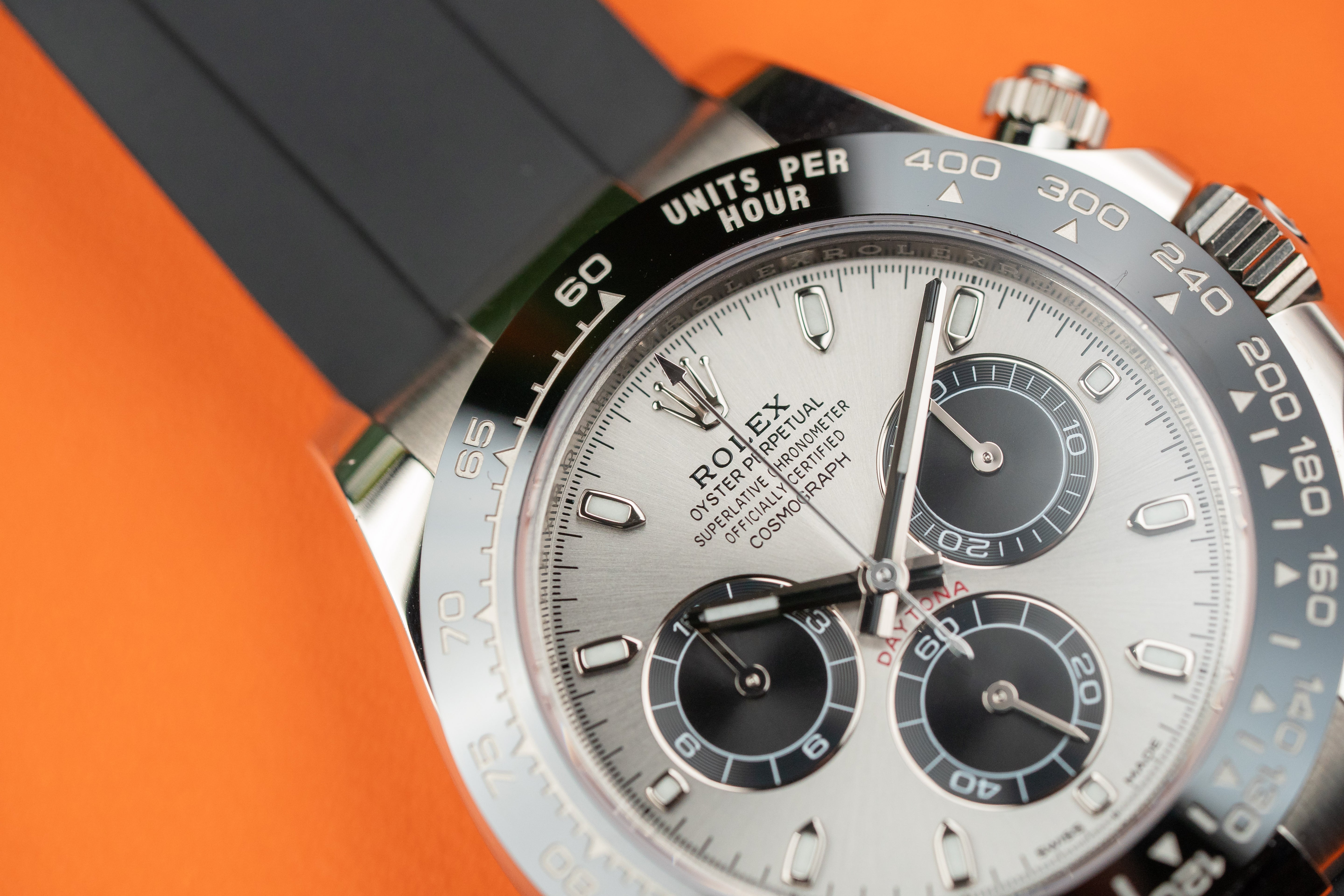 Rolex Cosmograph Daytona 116519LN Ghost White Gold Steel and Bright Black Dial 2021