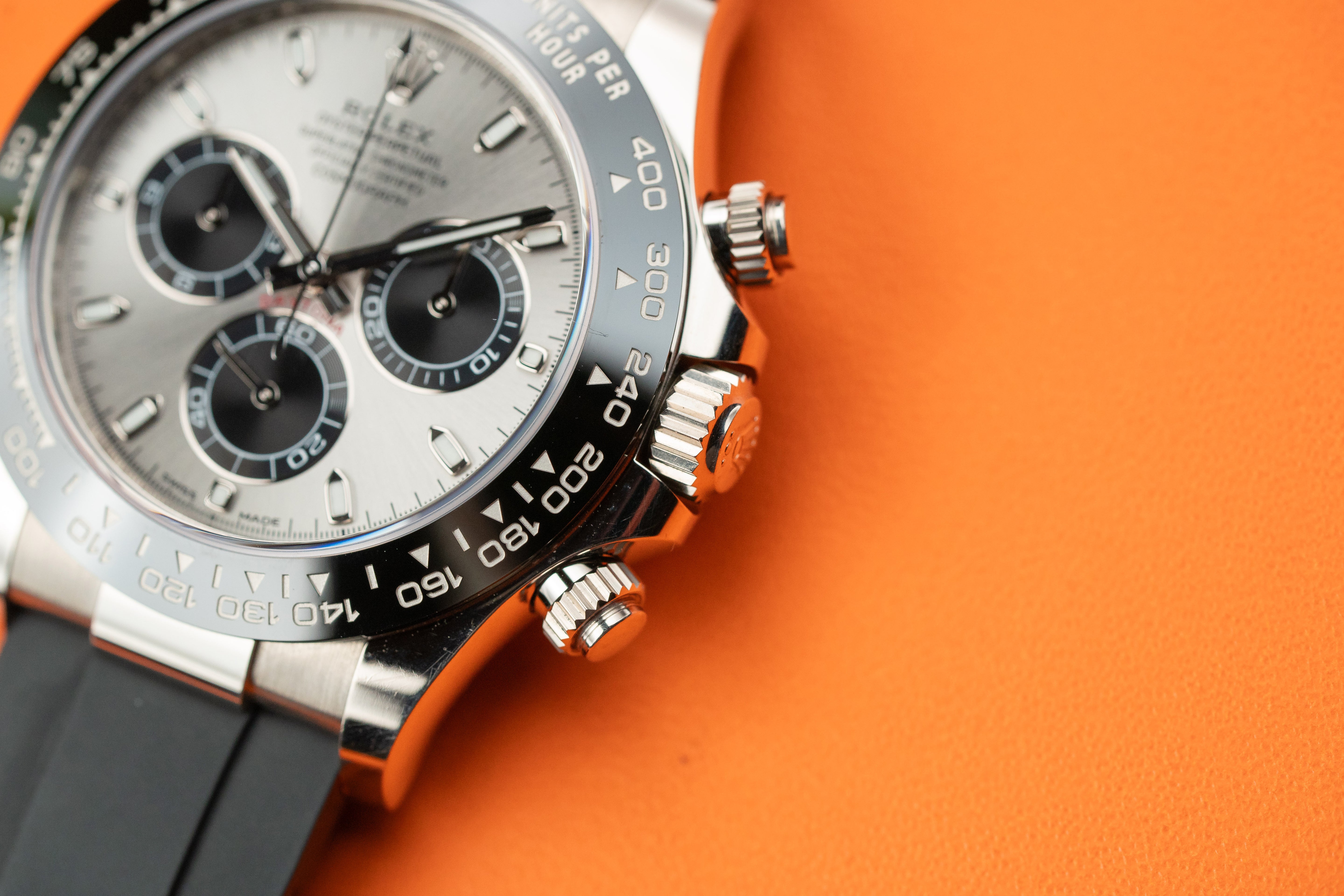 Rolex Cosmograph Daytona 116519LN Ghost White Gold Steel and Bright Black Dial 2021