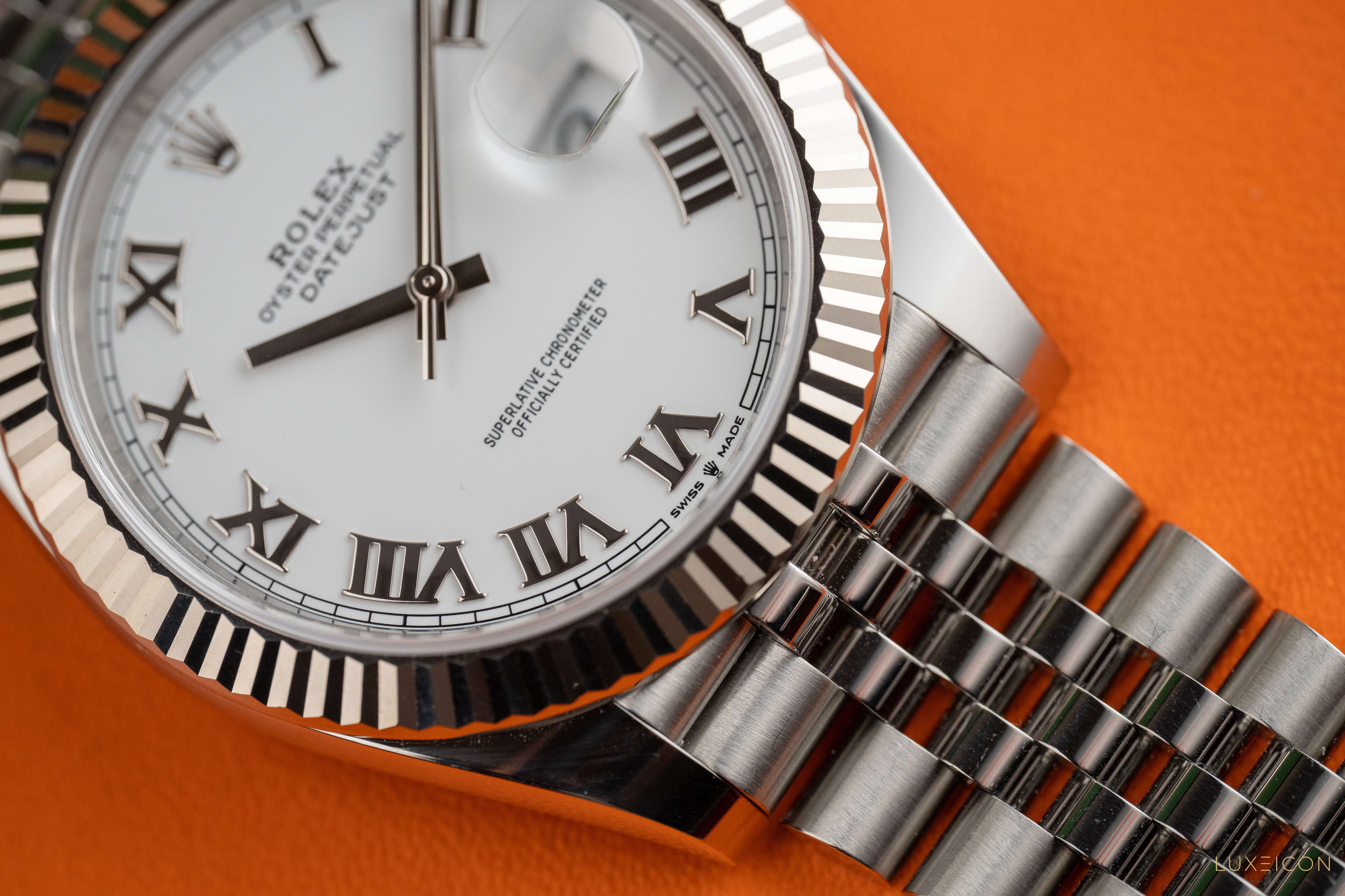 Rolex Datejust 41mm Stainless Steel 126334 White Roman 2024