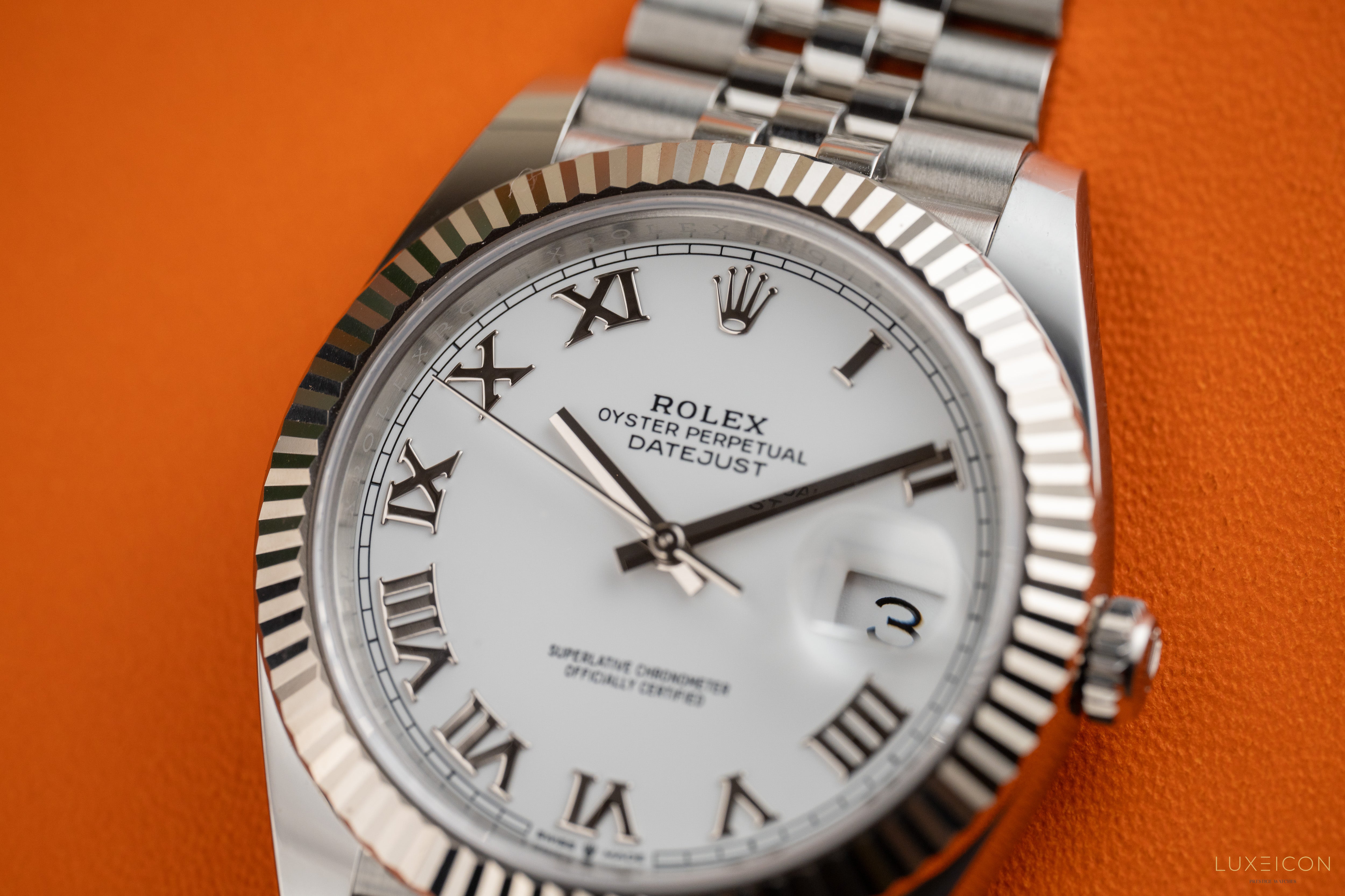Rolex Datejust 41mm Stainless Steel 126334 White Roman 2024