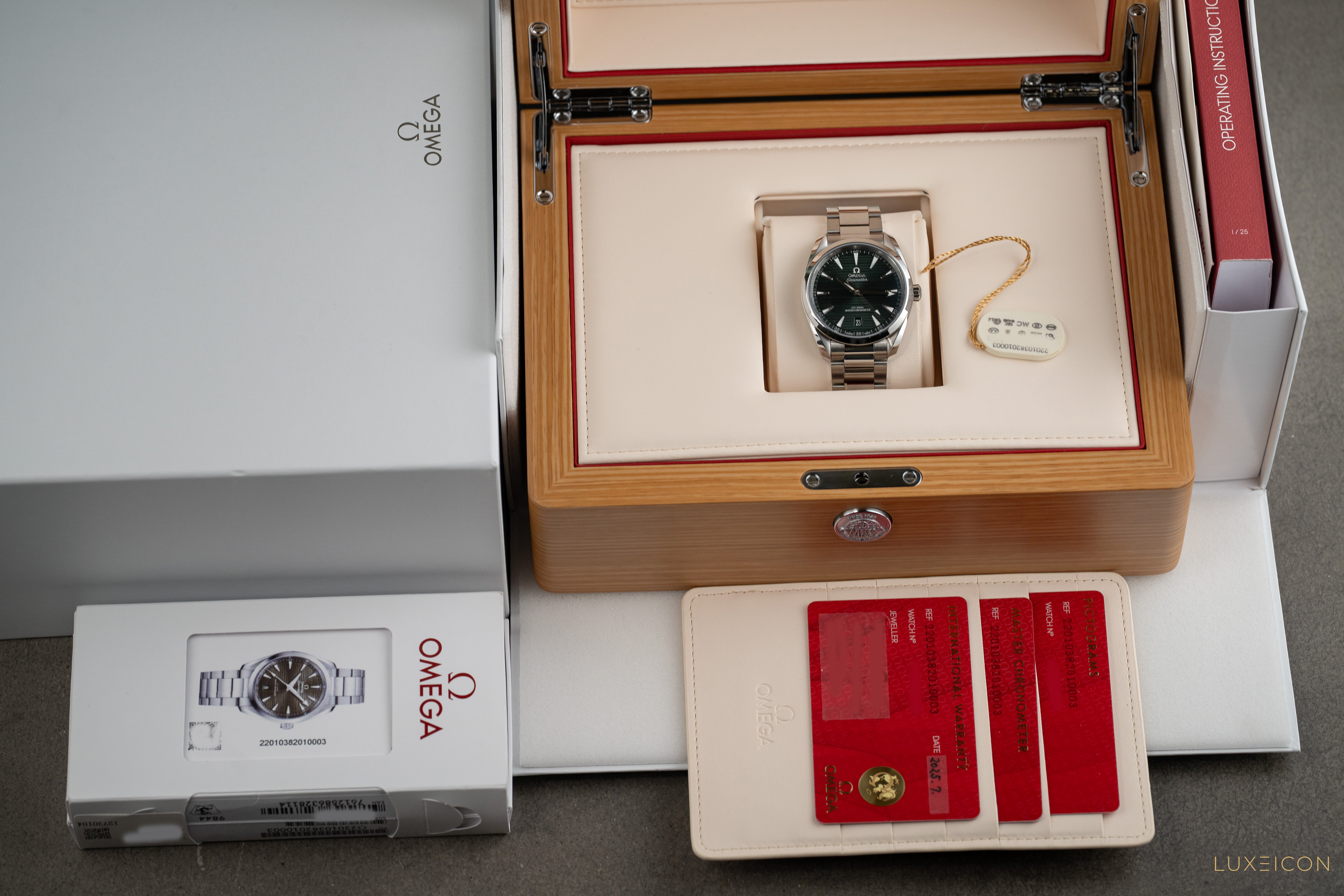 Omega Seamaster Aqua Terra Green on Bracelet Co-axial Master Chronometer 2025