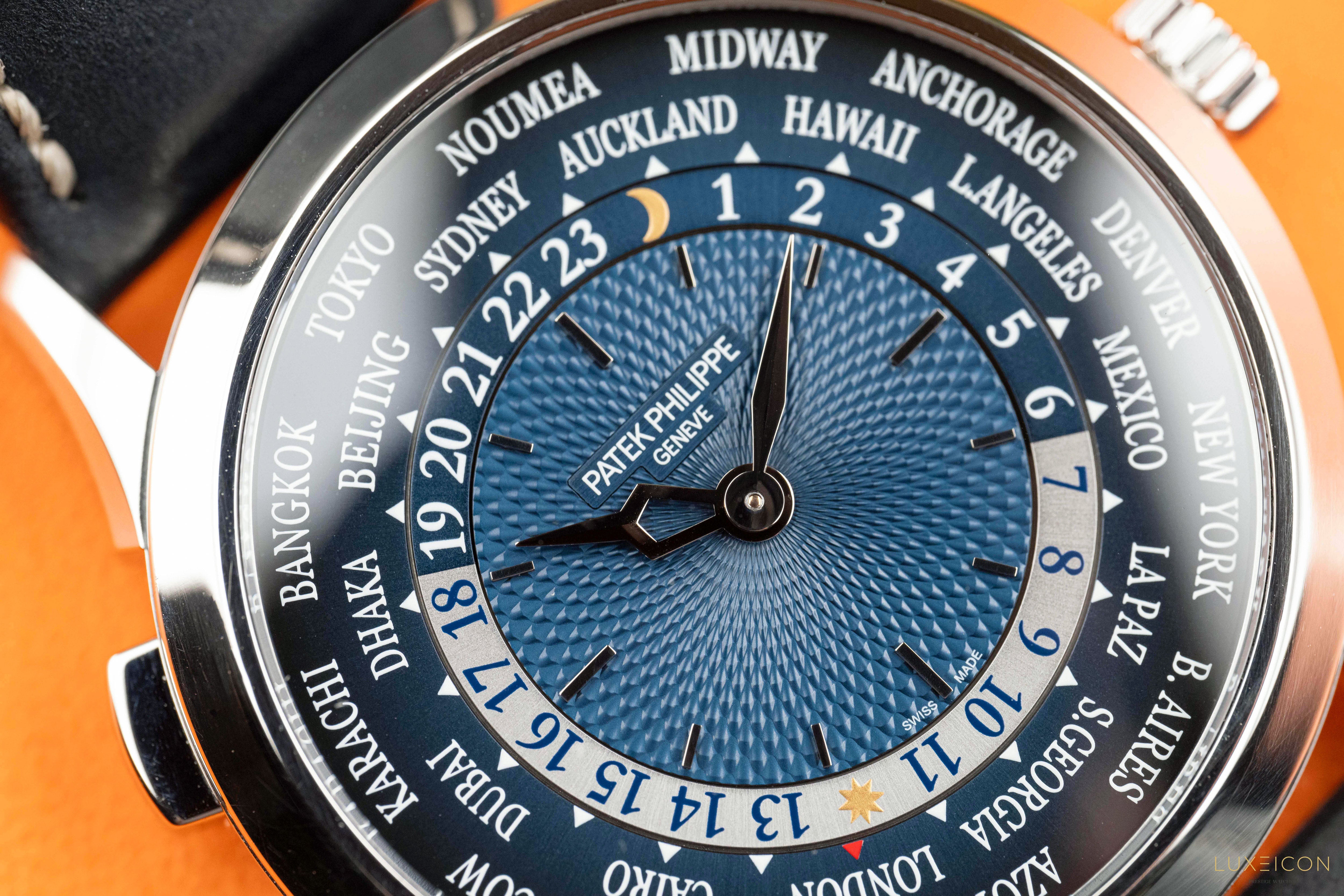 Patek Philippe World Time Complications Platinum Blue Dial 5230P-001 2023