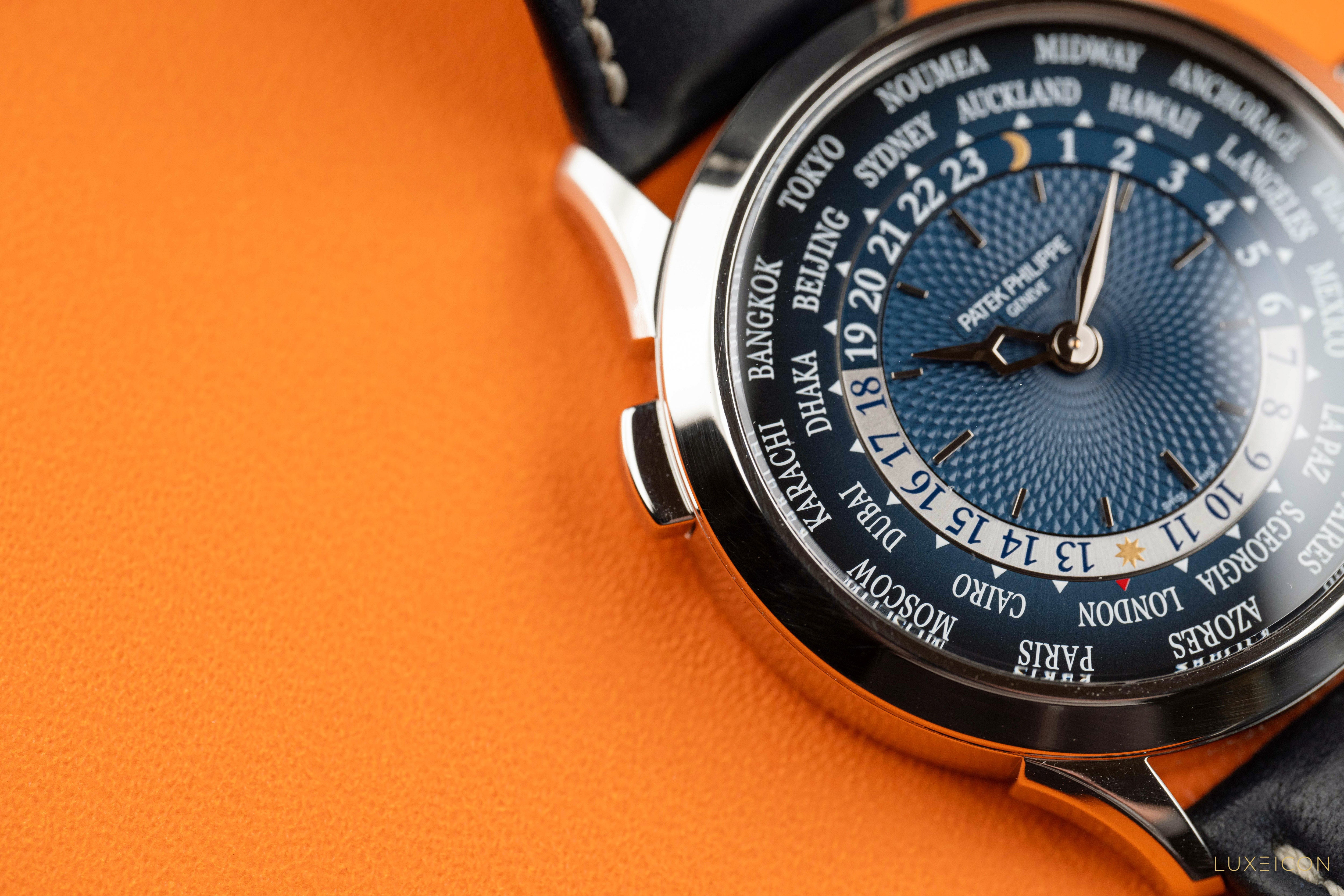 Patek Philippe World Time Complications Platinum Blue Dial 5230P-001 2023