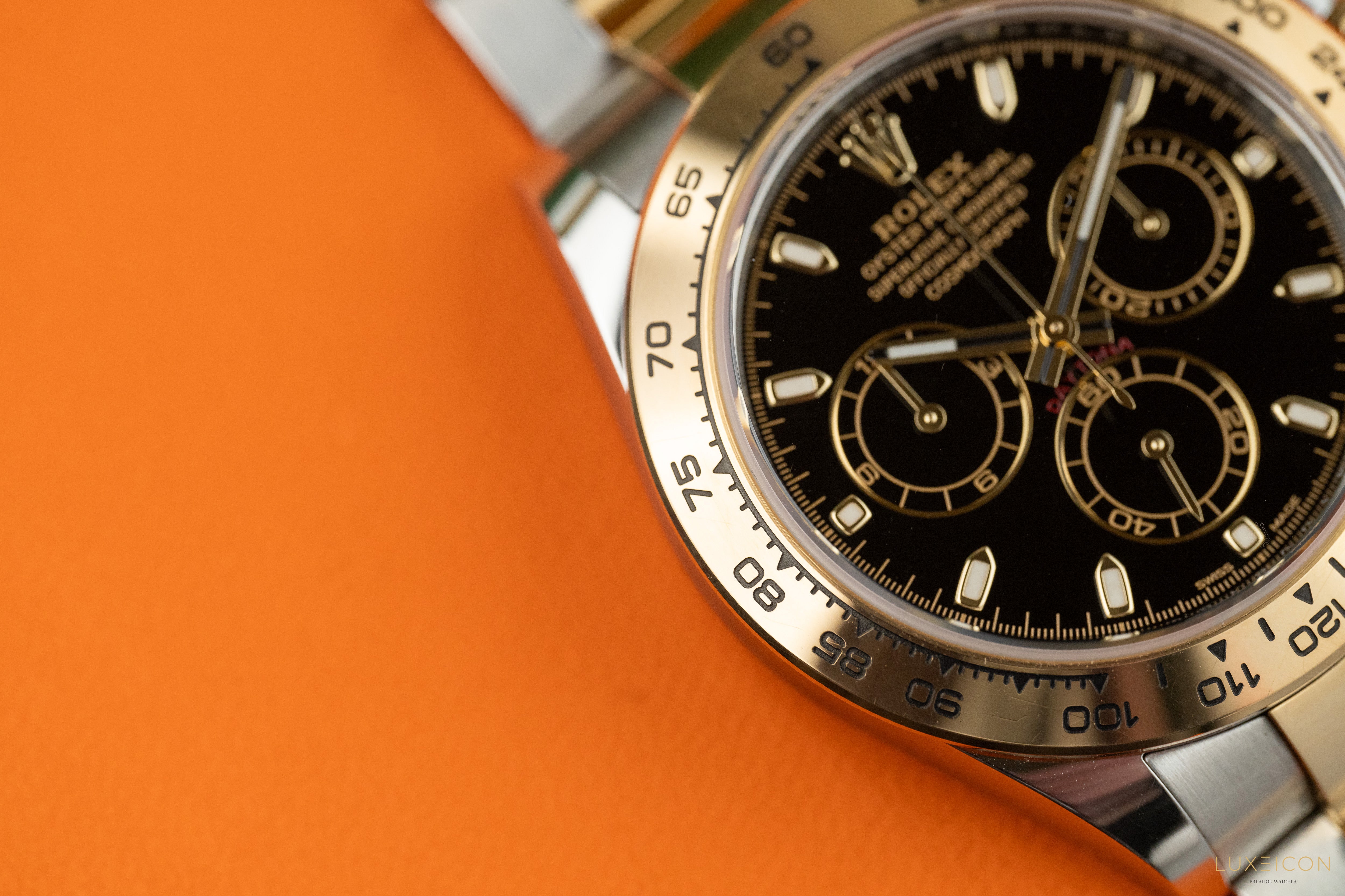 Rolex Daytona 116503 Black Index Dial Two Tone Yellow Gold Stainless Steel 2022