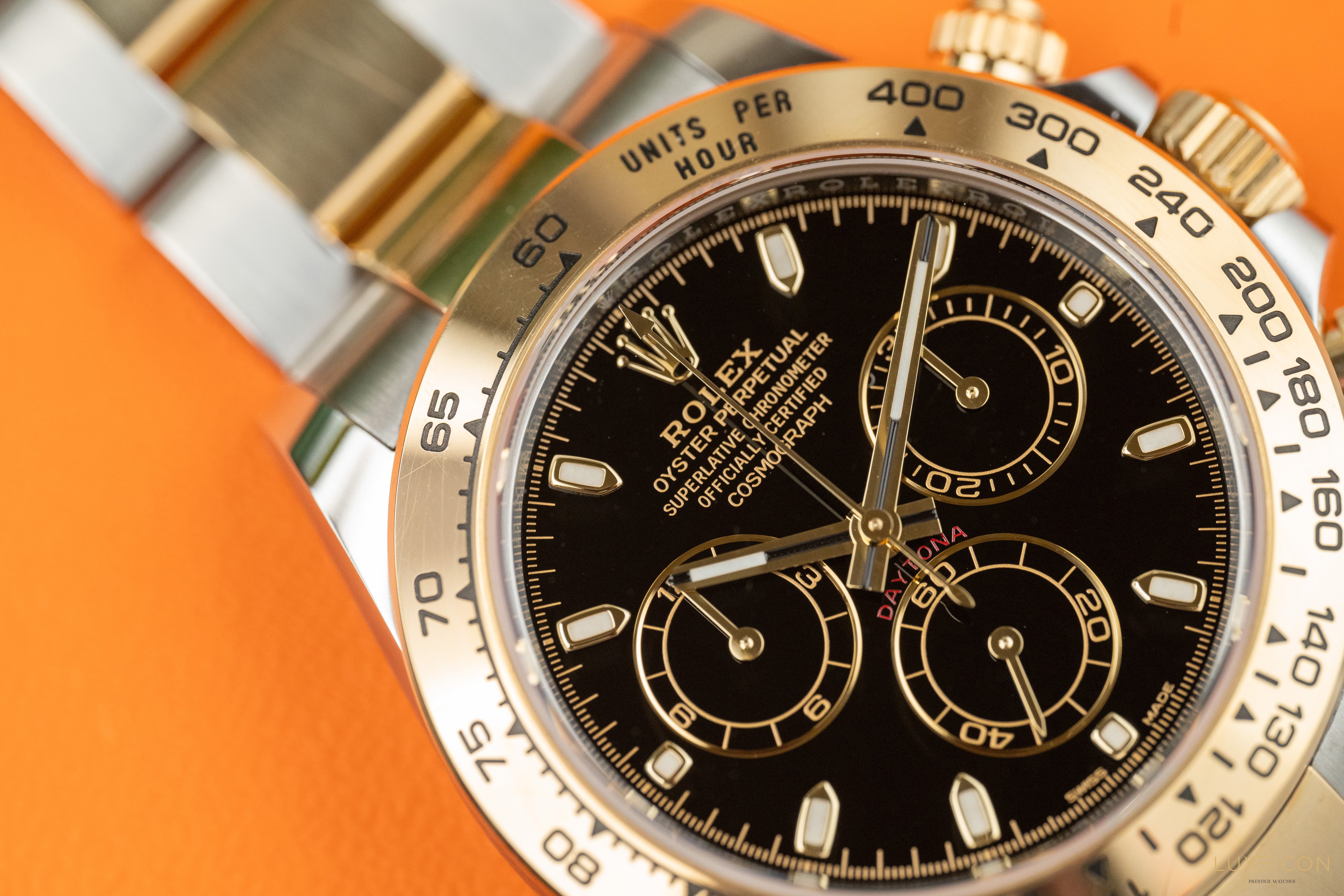 Rolex Daytona 116503 Black Index Dial Two Tone Yellow Gold Stainless Steel 2022