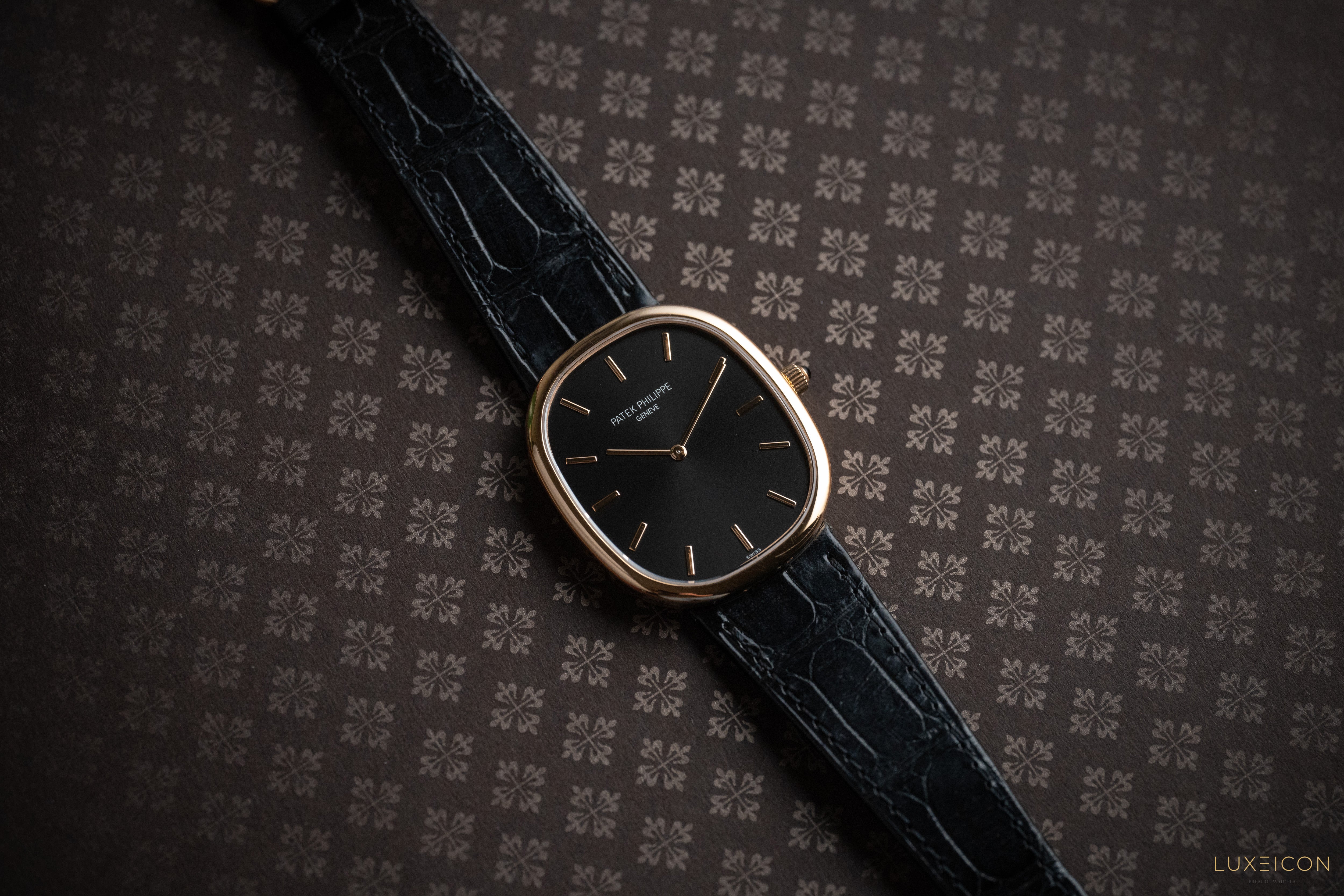 Patek Philippe Golden Ellipse Golden Ellipse Self-Winding 5738R-001 Black Dial