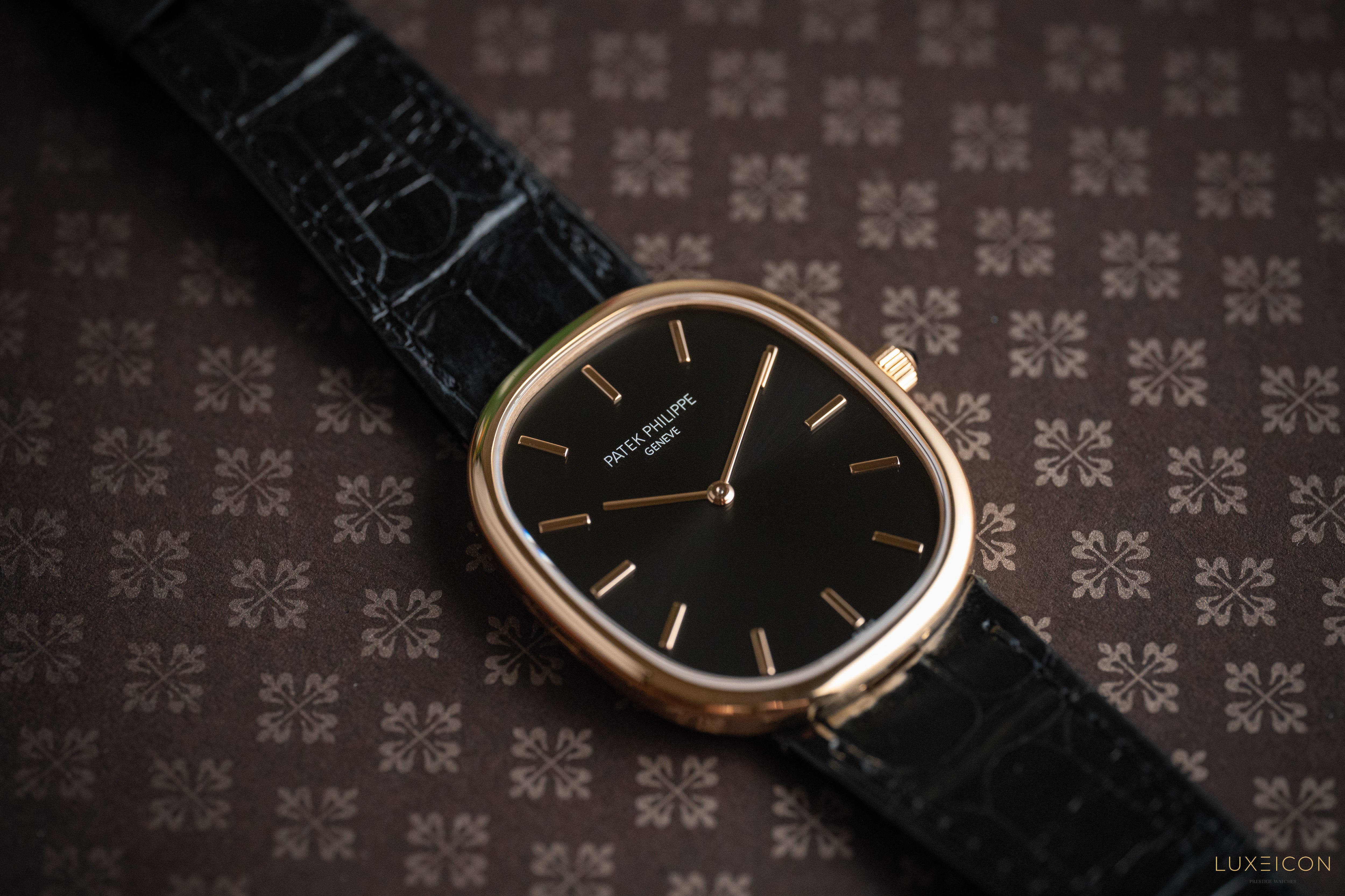Patek Philippe Golden Ellipse Golden Ellipse Self-Winding 5738R-001 Black Dial