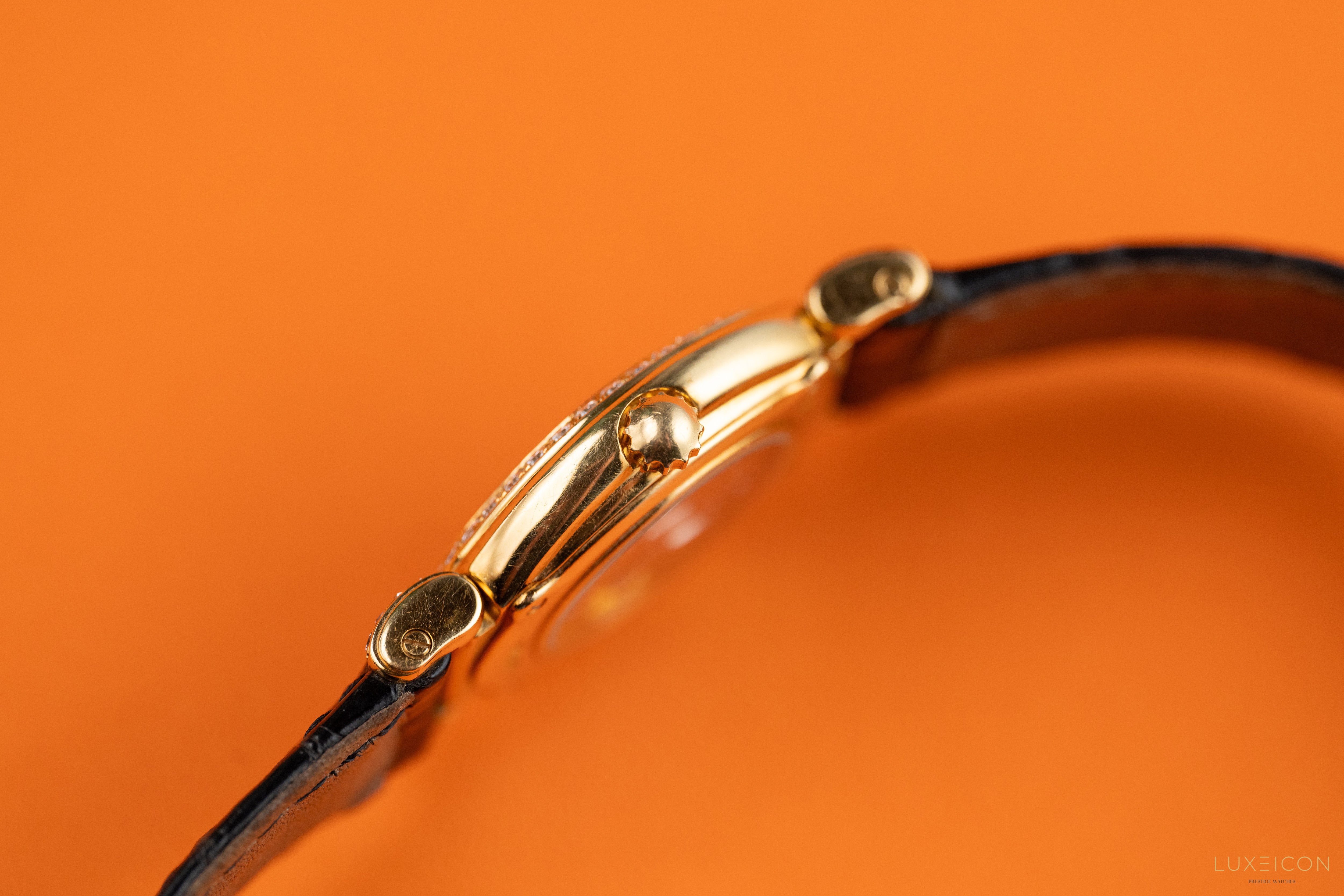 Vacheron Constantin Classic 18K Yellow Gold Factory Diamonds 10540 1994 Lapis Lazuli Dial