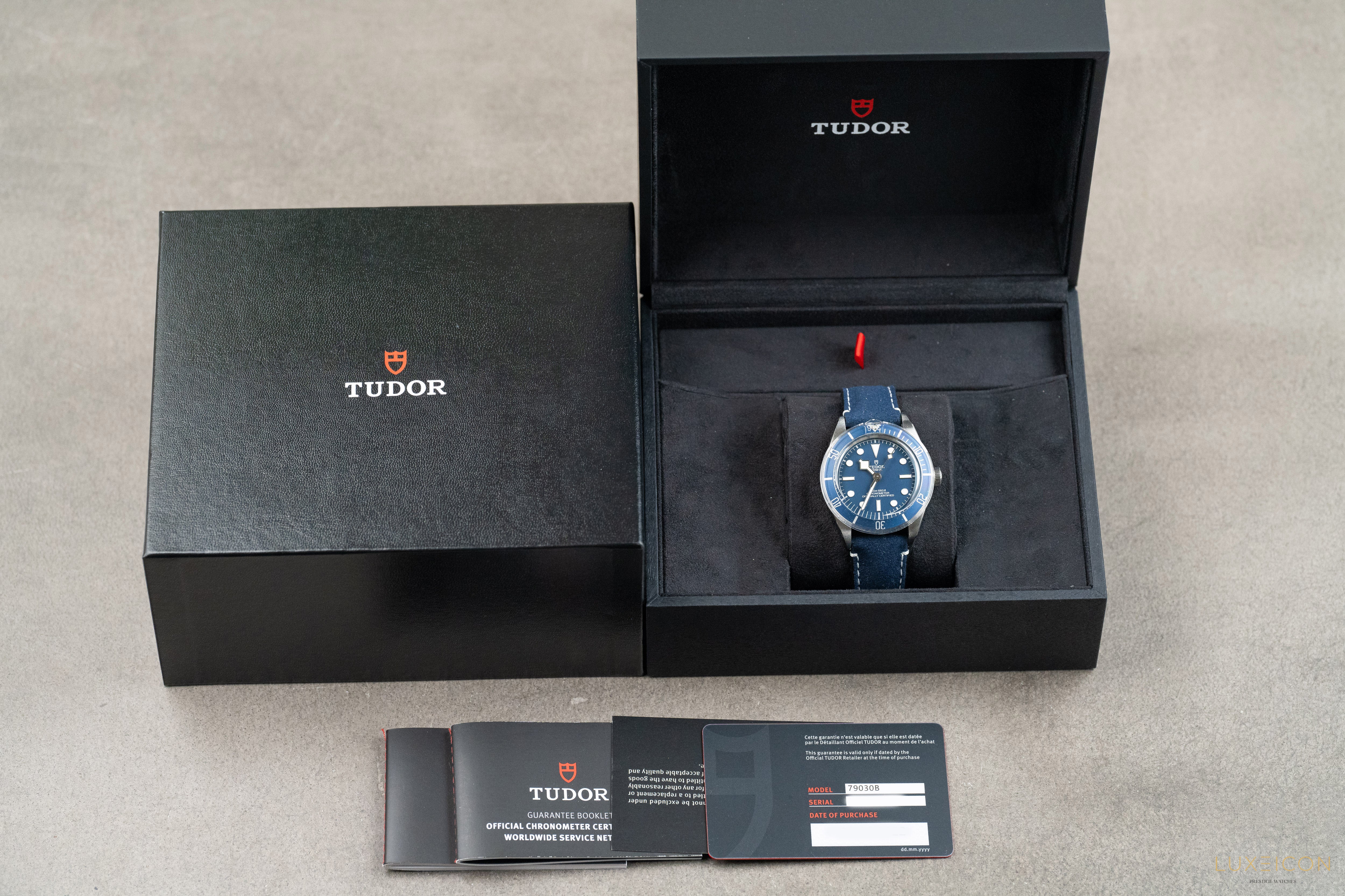 Tudor Black Bay Fifty-Eight 58 Blue Leather Strap with Navy Blue Dial 39mm