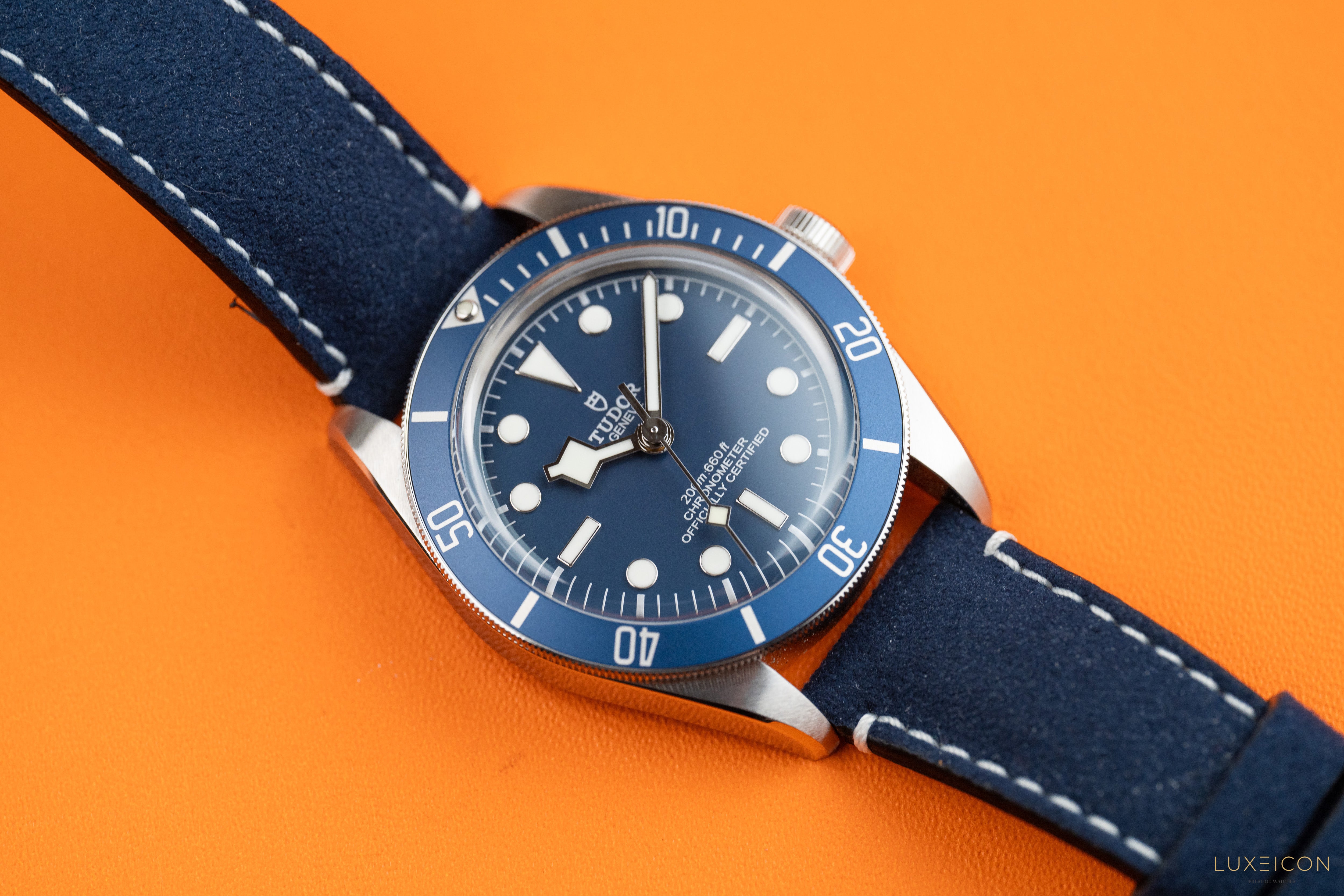 Tudor Black Bay Fifty-Eight 58 Blue Leather Strap with Navy Blue Dial 39mm