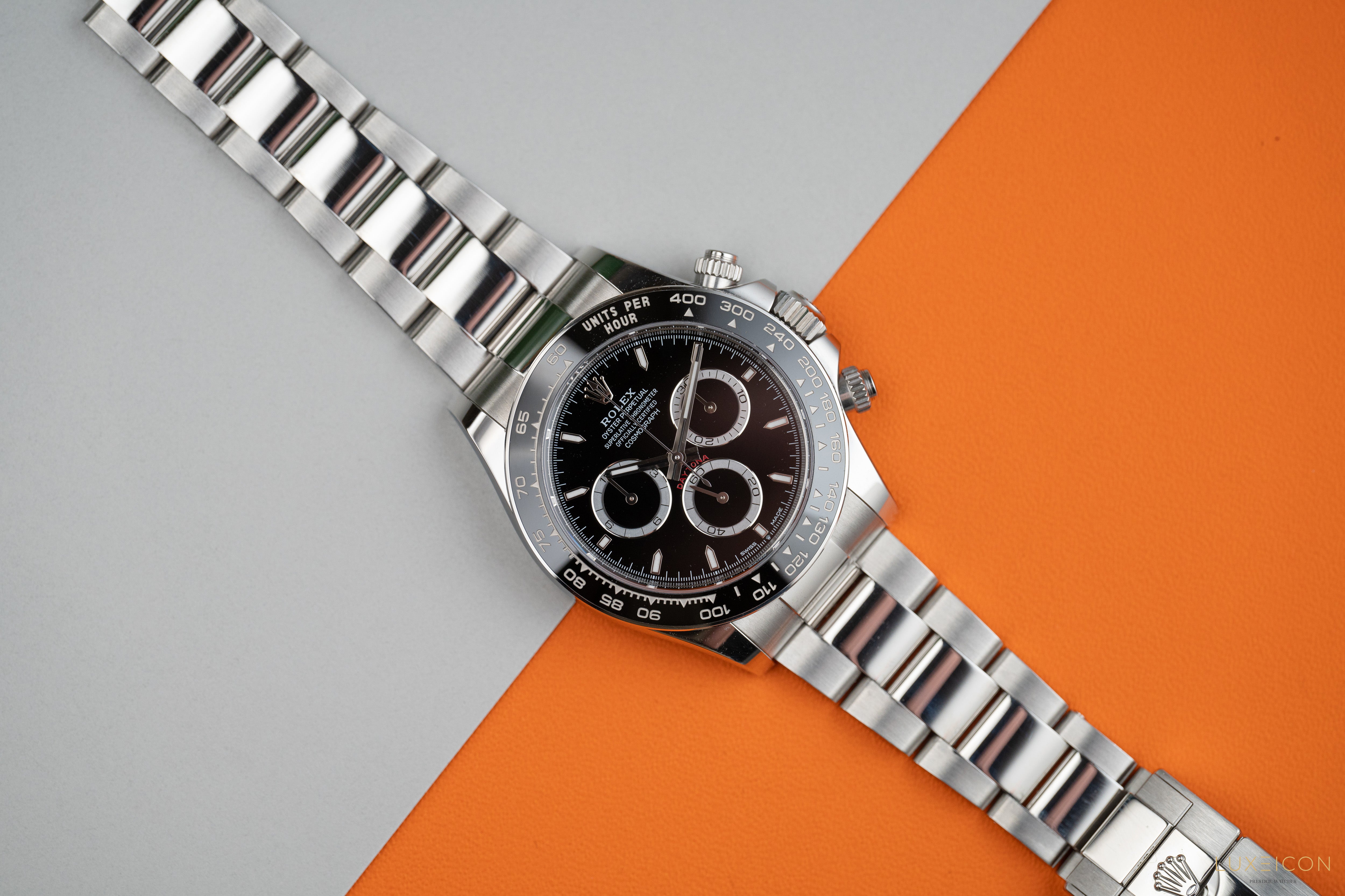 Rolex Daytona 126500LN Black Dial Stainless Steel Ceramic Bezel Steel Rim