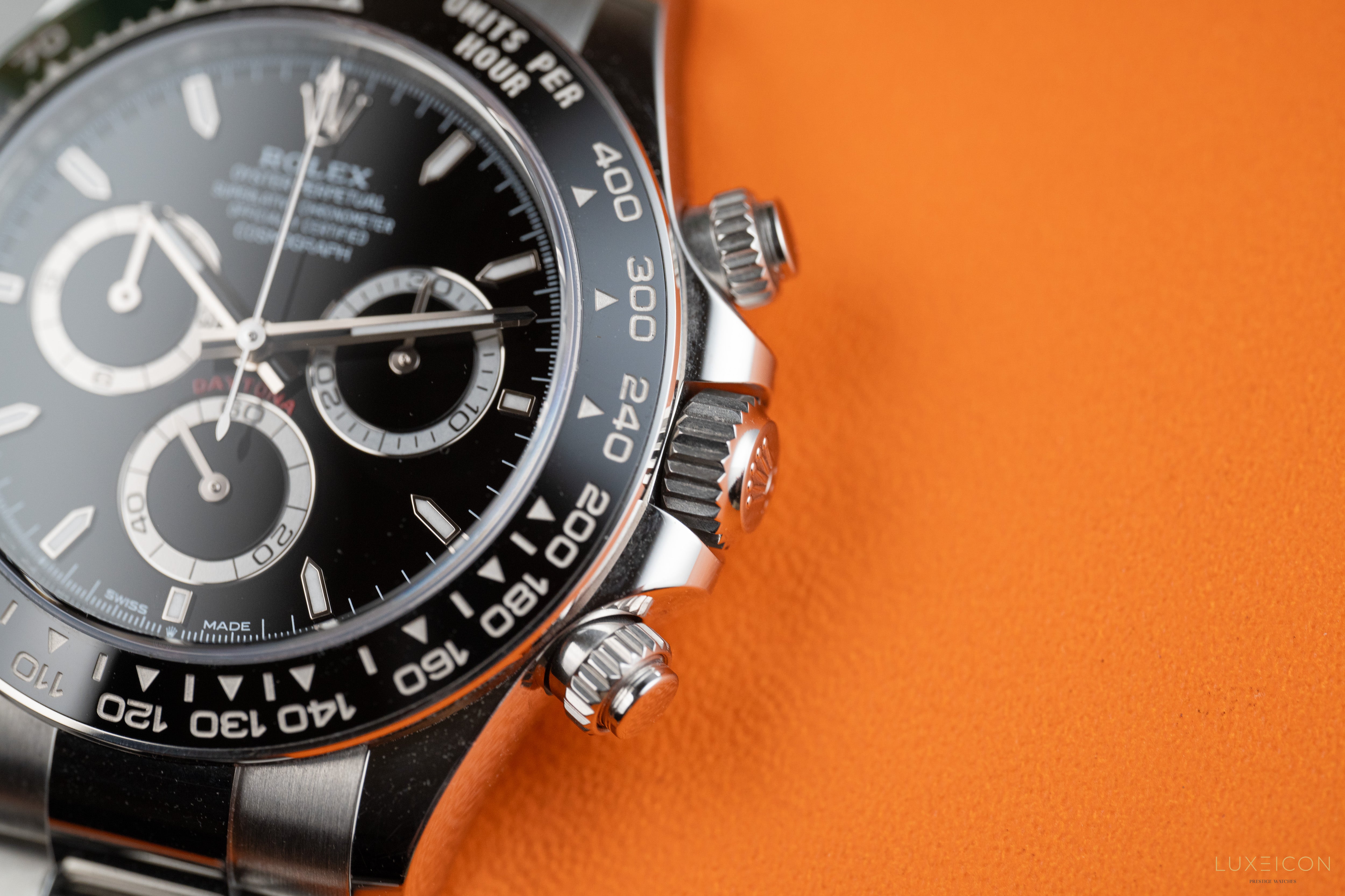 Rolex Daytona 126500LN Black Dial Stainless Steel Ceramic Bezel Steel Rim