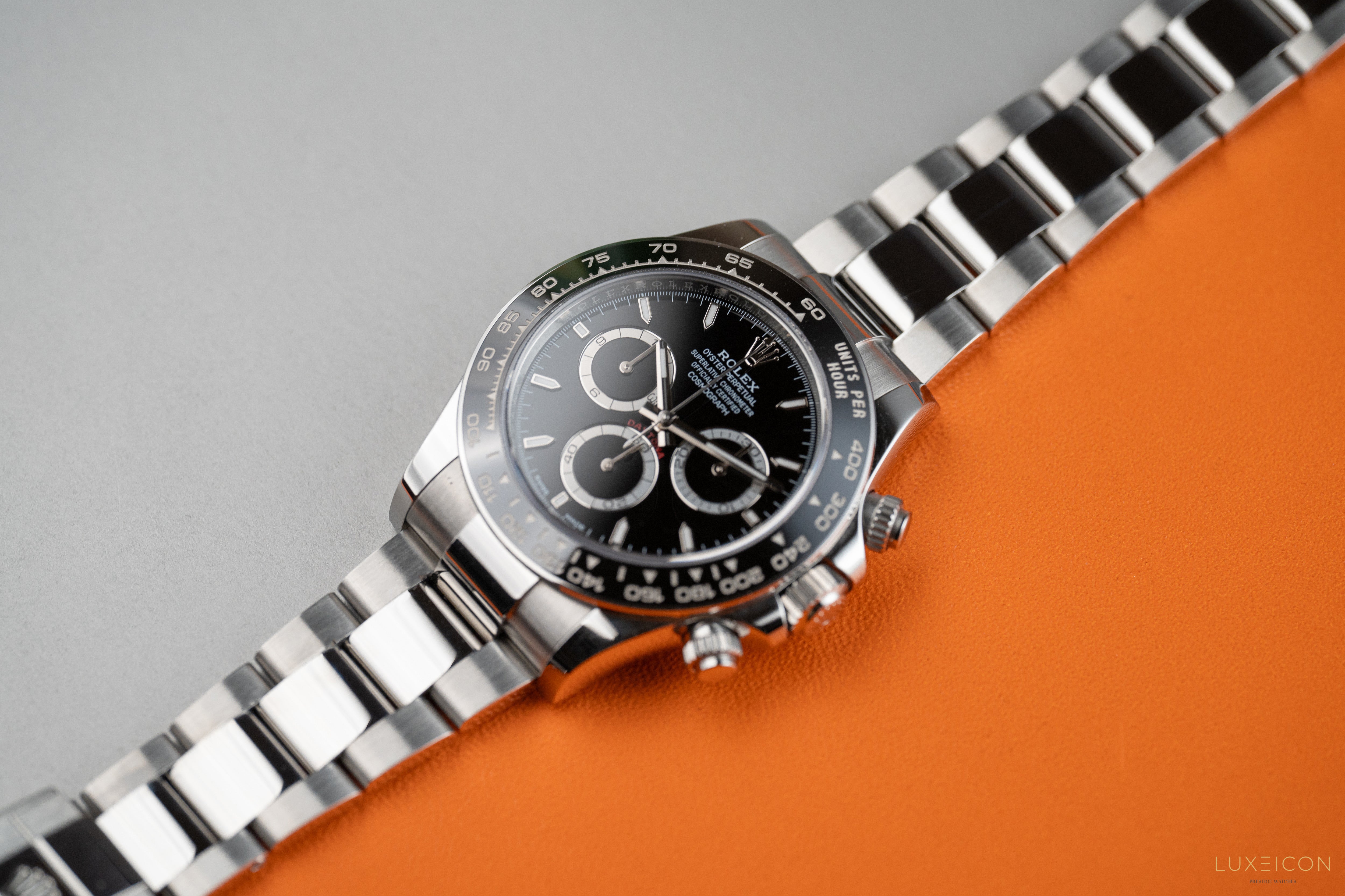 Rolex Daytona 126500LN Black Dial Stainless Steel Ceramic Bezel Steel Rim
