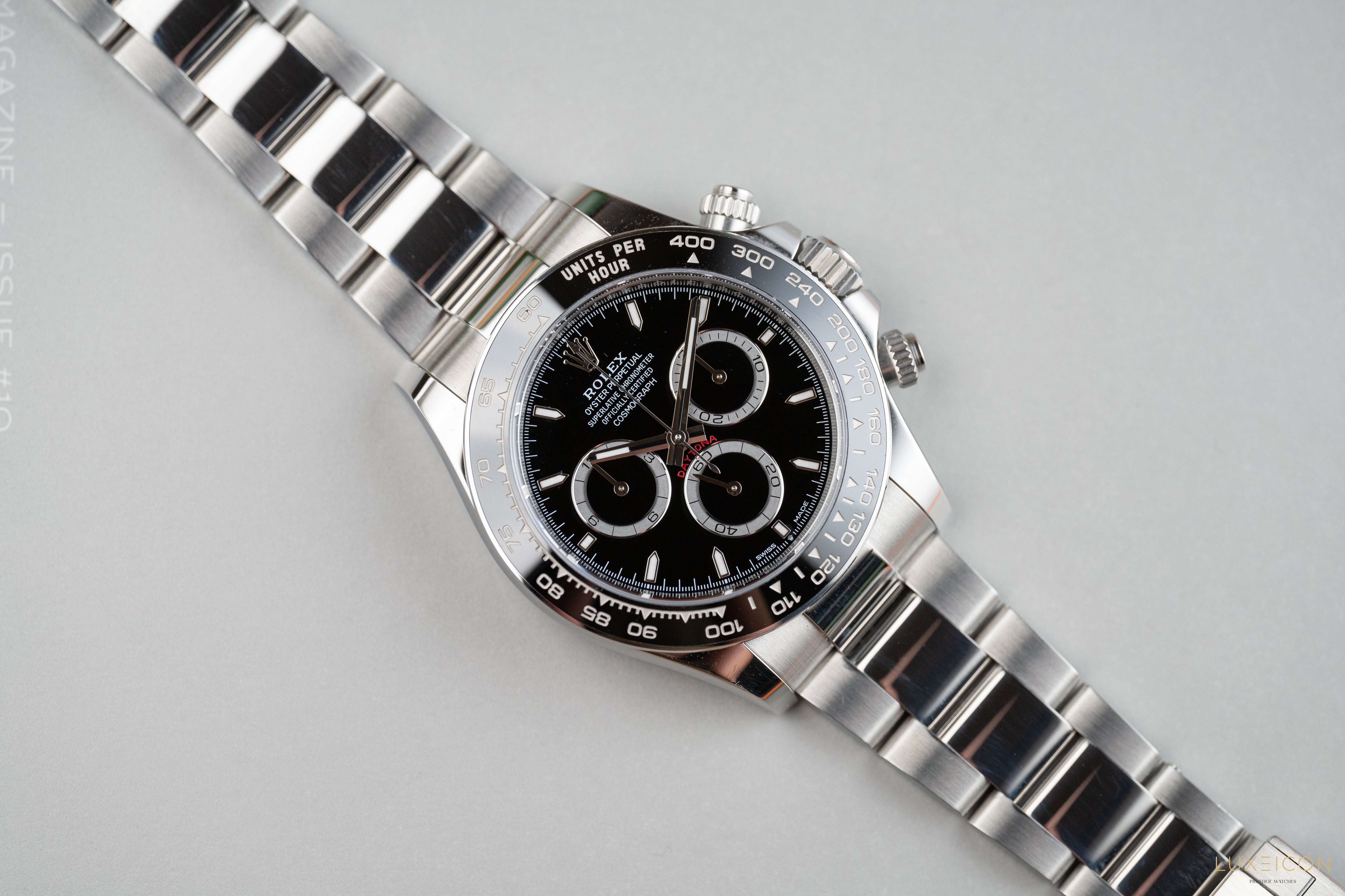 Rolex Daytona 126500LN Black Dial Stainless Steel Ceramic Bezel Steel Rim