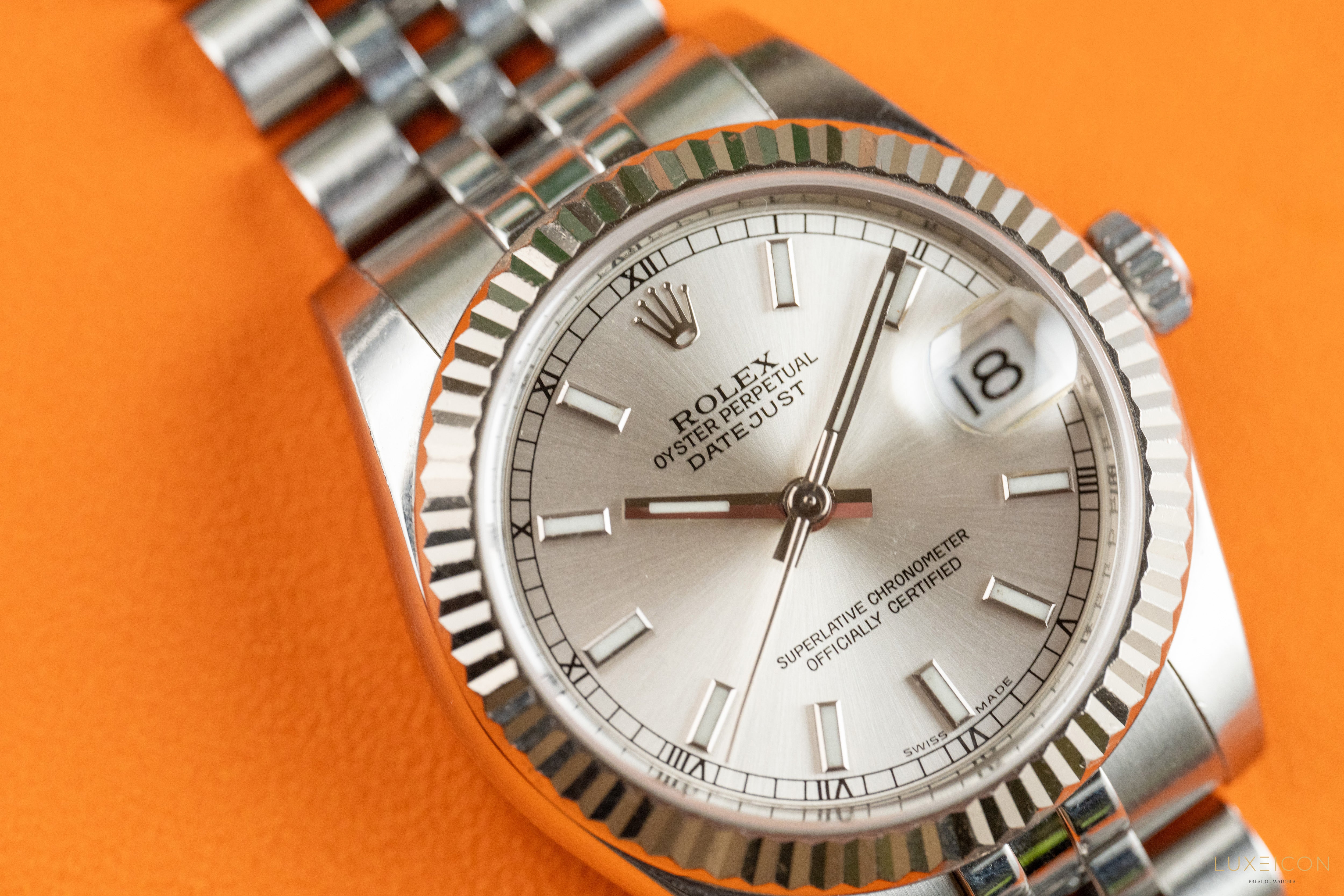 Rolex Datejust 31mm Midsize Stainless Steel Jubilee Silver Index Dial 178274 