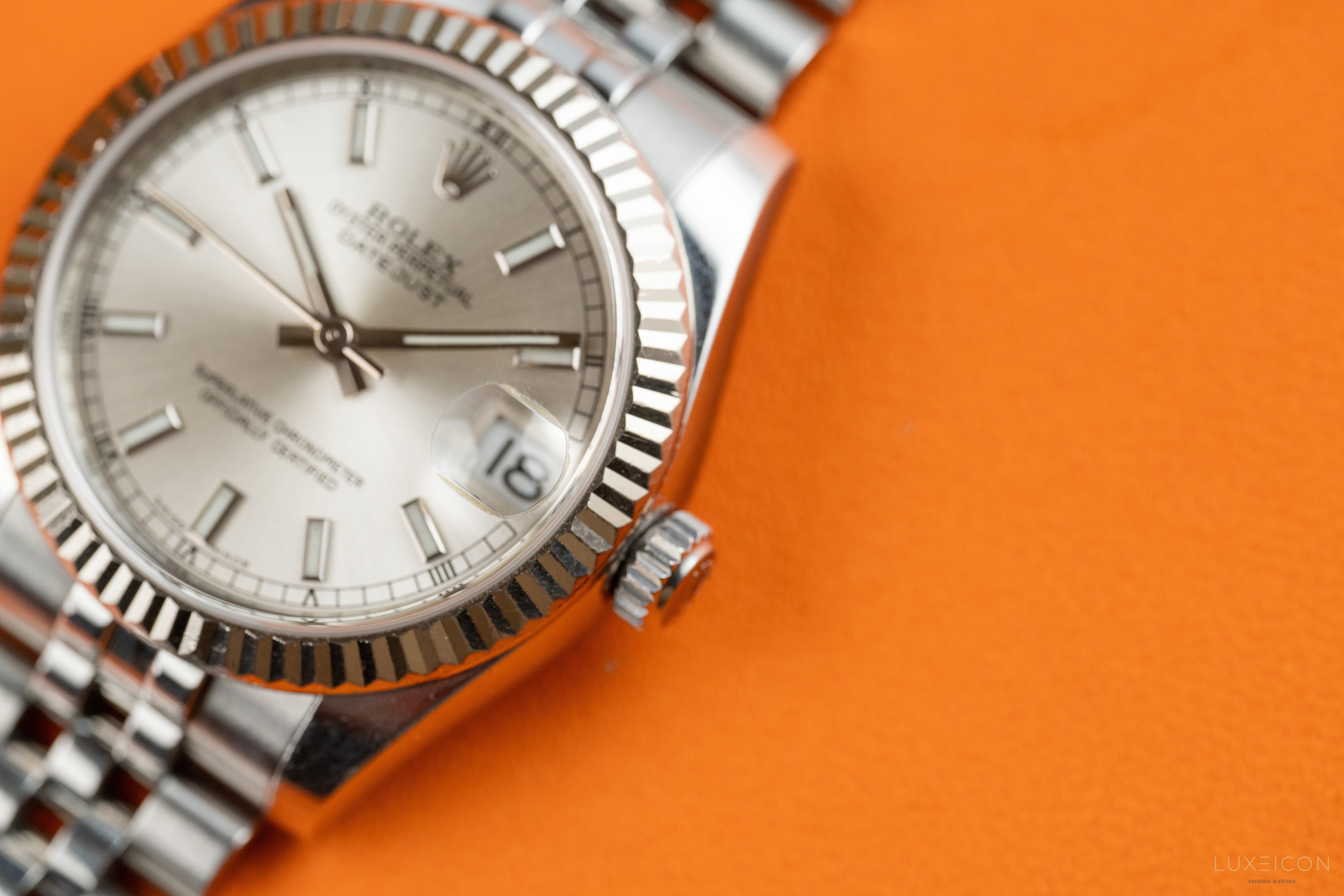 Rolex Datejust 31mm Midsize Stainless Steel Jubilee Silver Index Dial 178274 