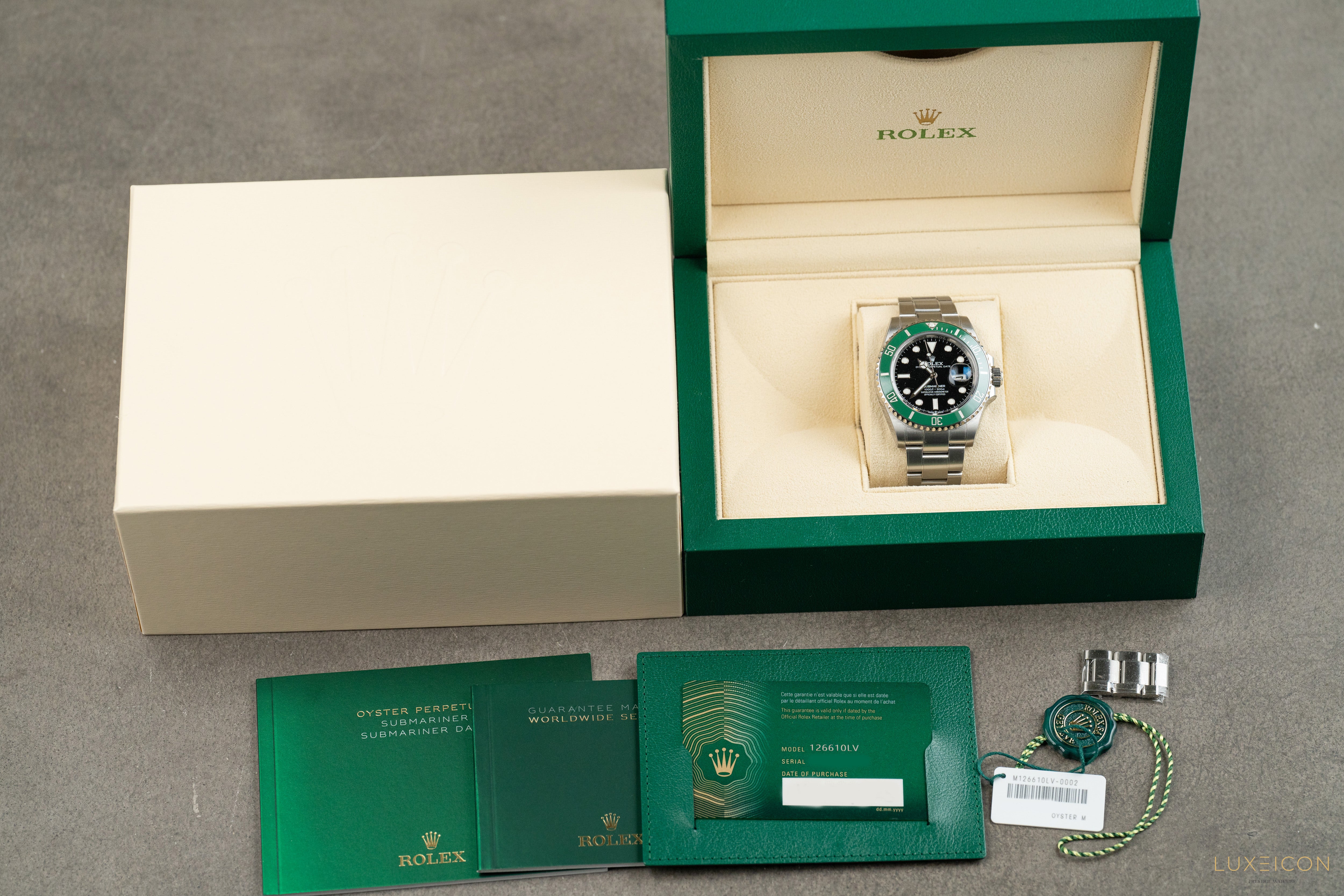 Rolex Submariner Date 41mm Green Ceramic Bezel Starbucks 126610LV