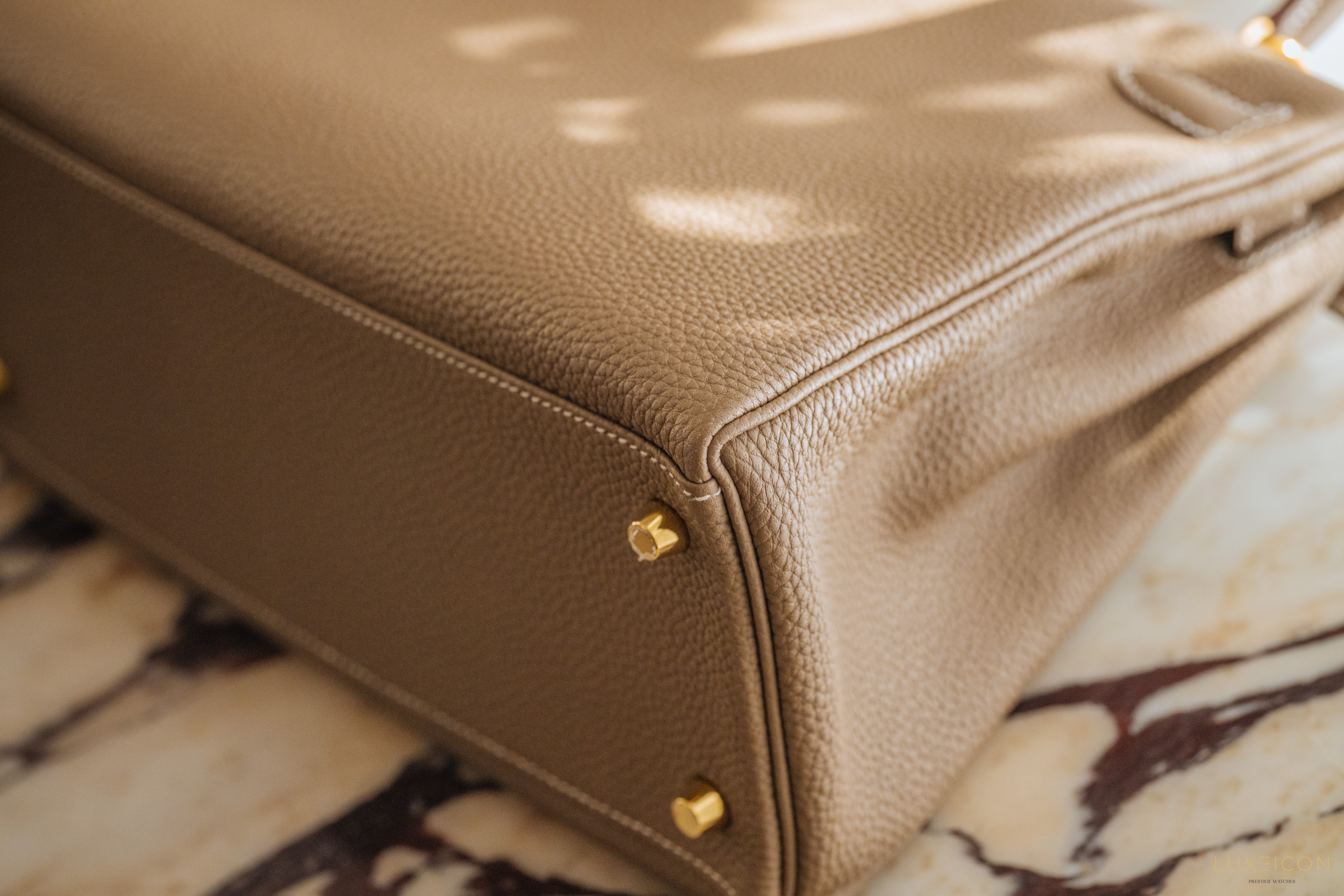 HERMES KELLY 28 TOGO ETOUPE GHW STAMP B