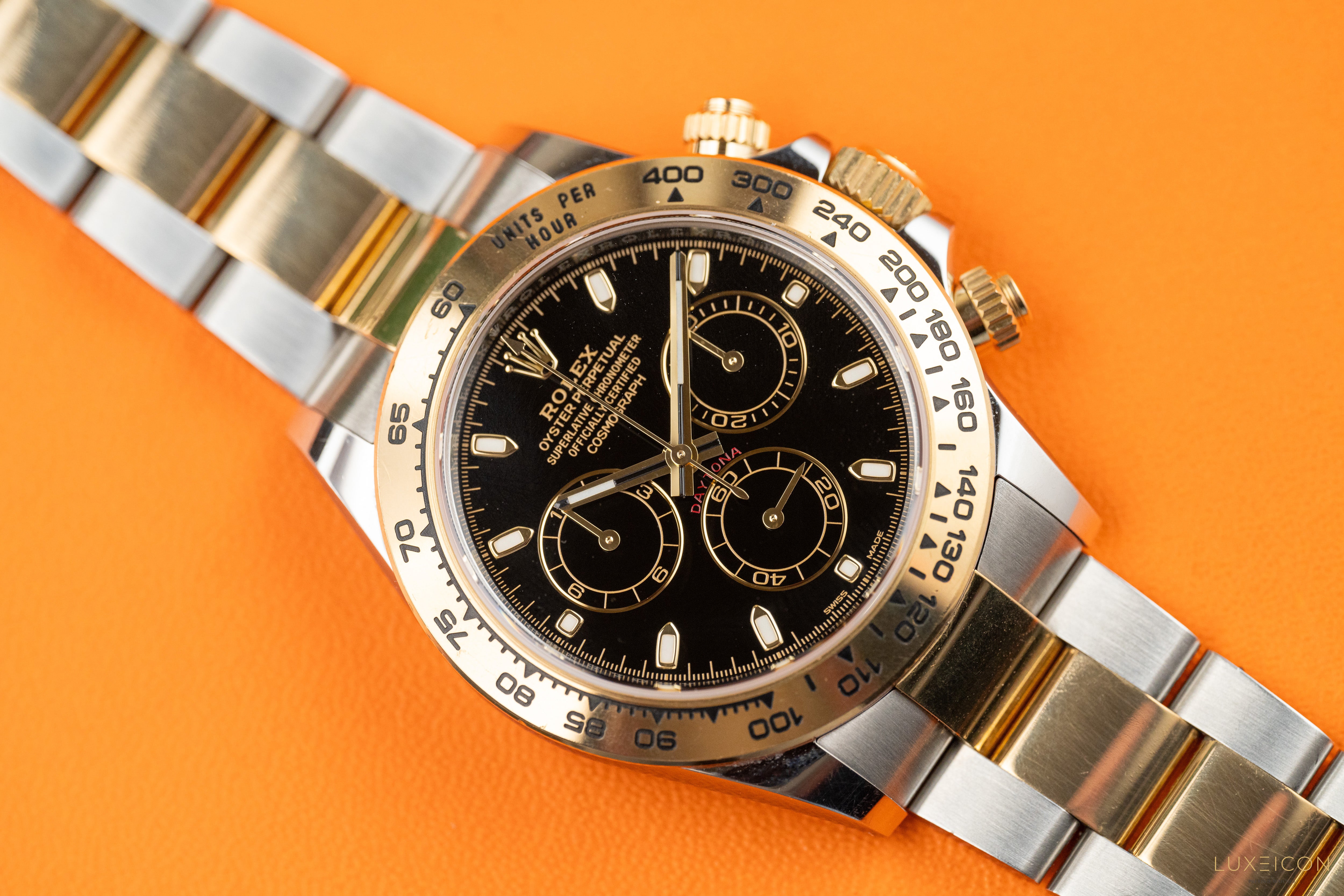 Rolex Daytona 116503 40mm Stainless Steel and Yellow Gold with Black Dial