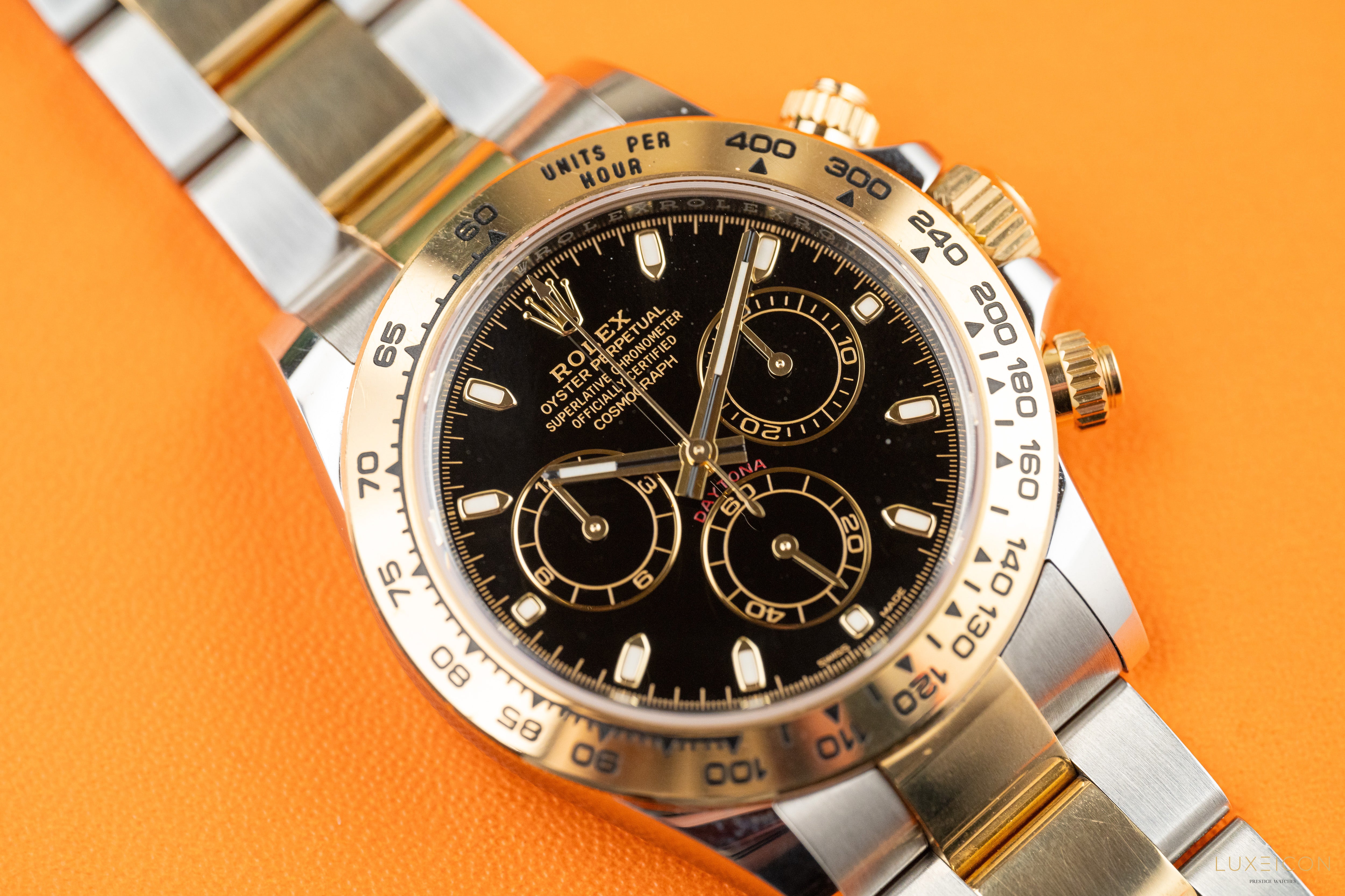 Rolex Daytona 116503 40mm Stainless Steel and Yellow Gold with Black Dial