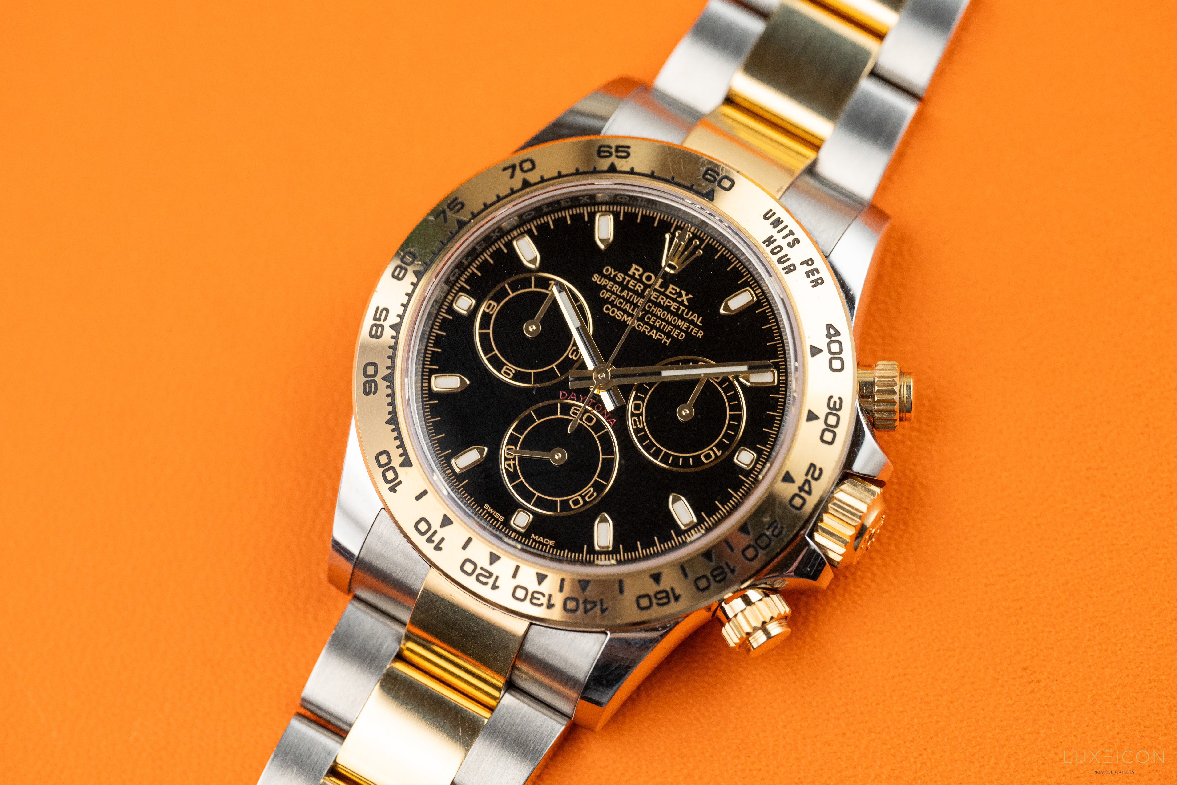 Rolex Daytona 116503 40mm Stainless Steel and Yellow Gold with Black Dial