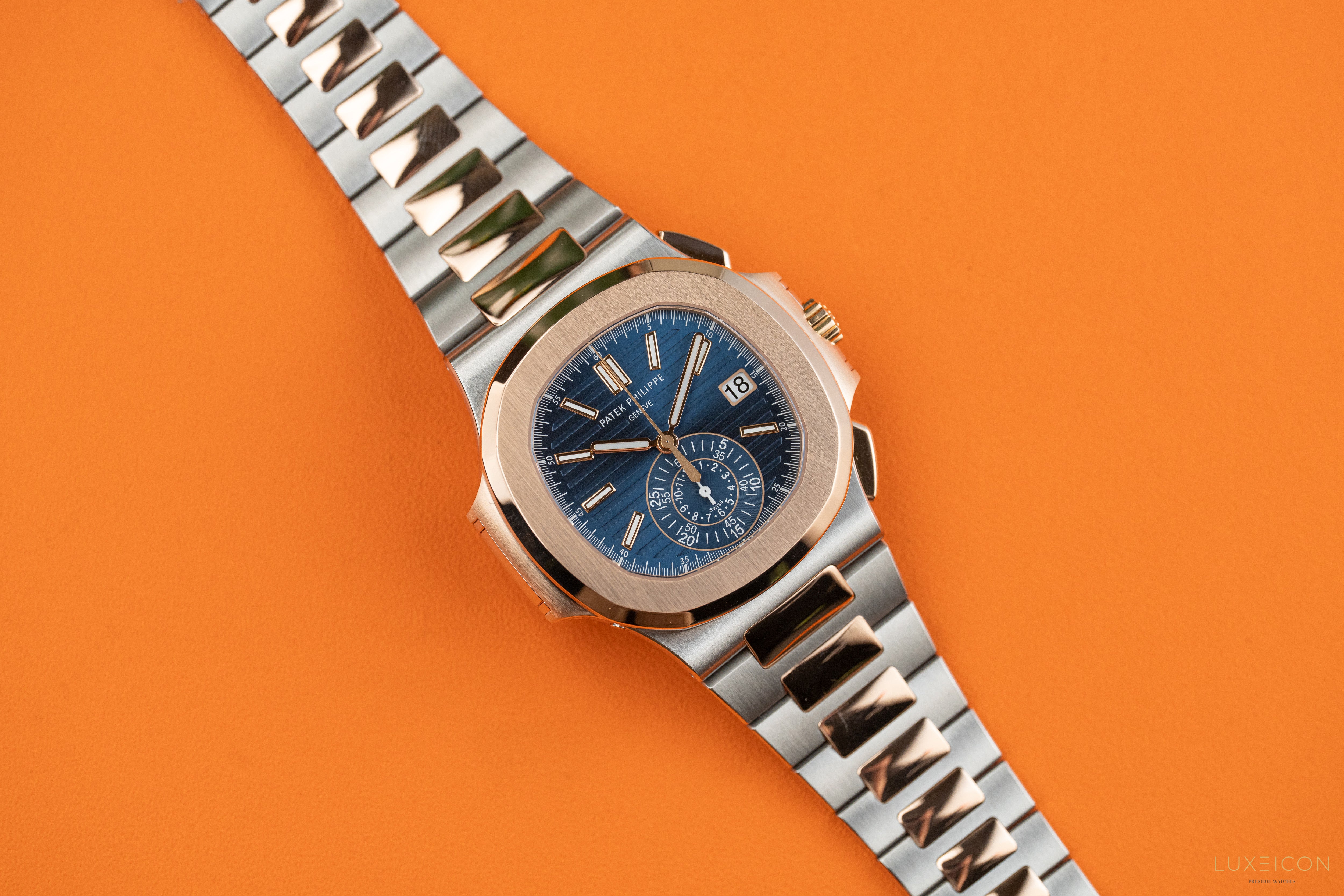 Patek Philippe Nautilus 5980/1AR-001 Steel & Rose Gold Blue Dial 2022