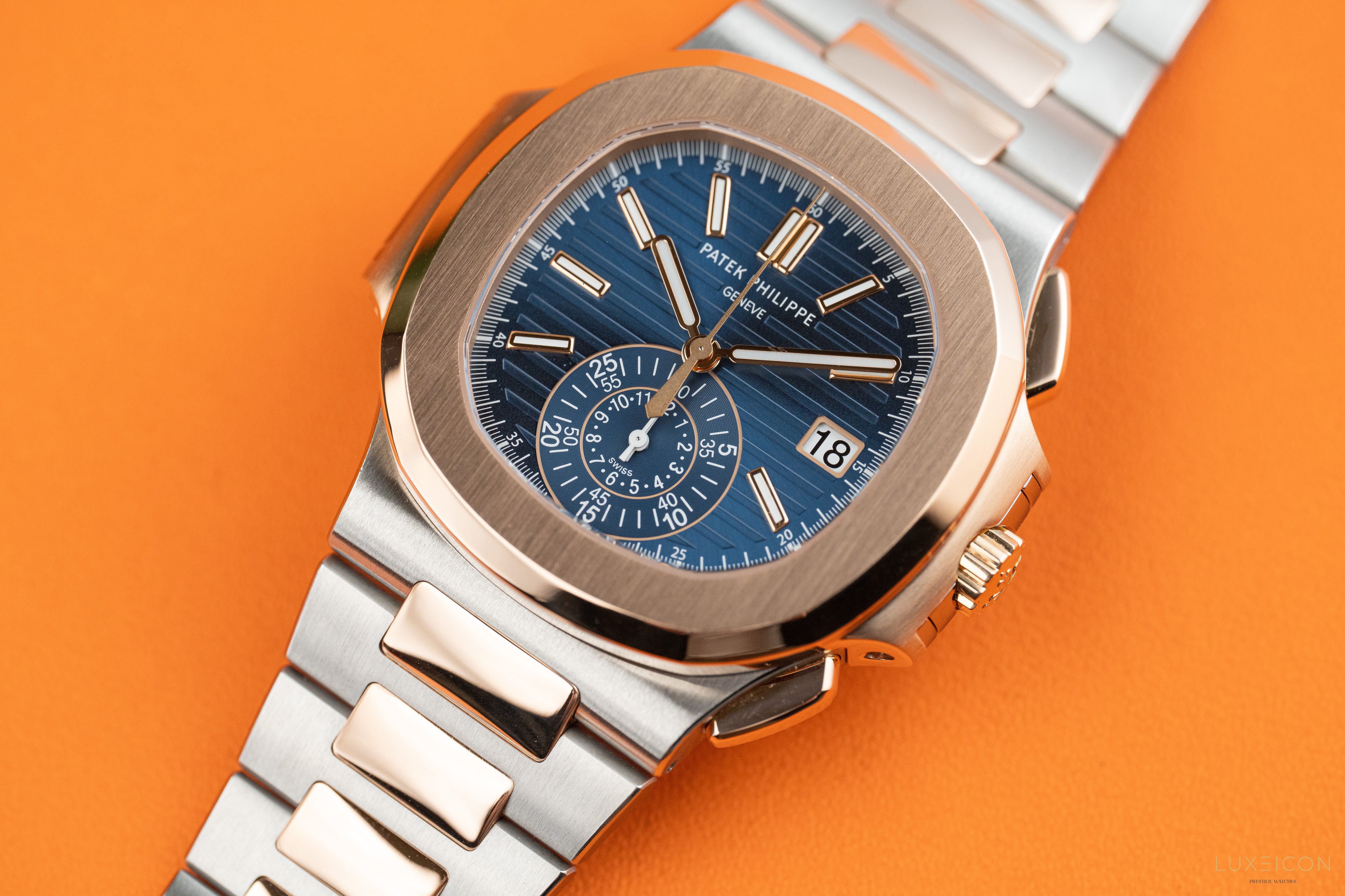 Patek Philippe Nautilus 5980/1AR-001 Steel & Rose Gold Blue Dial 2022