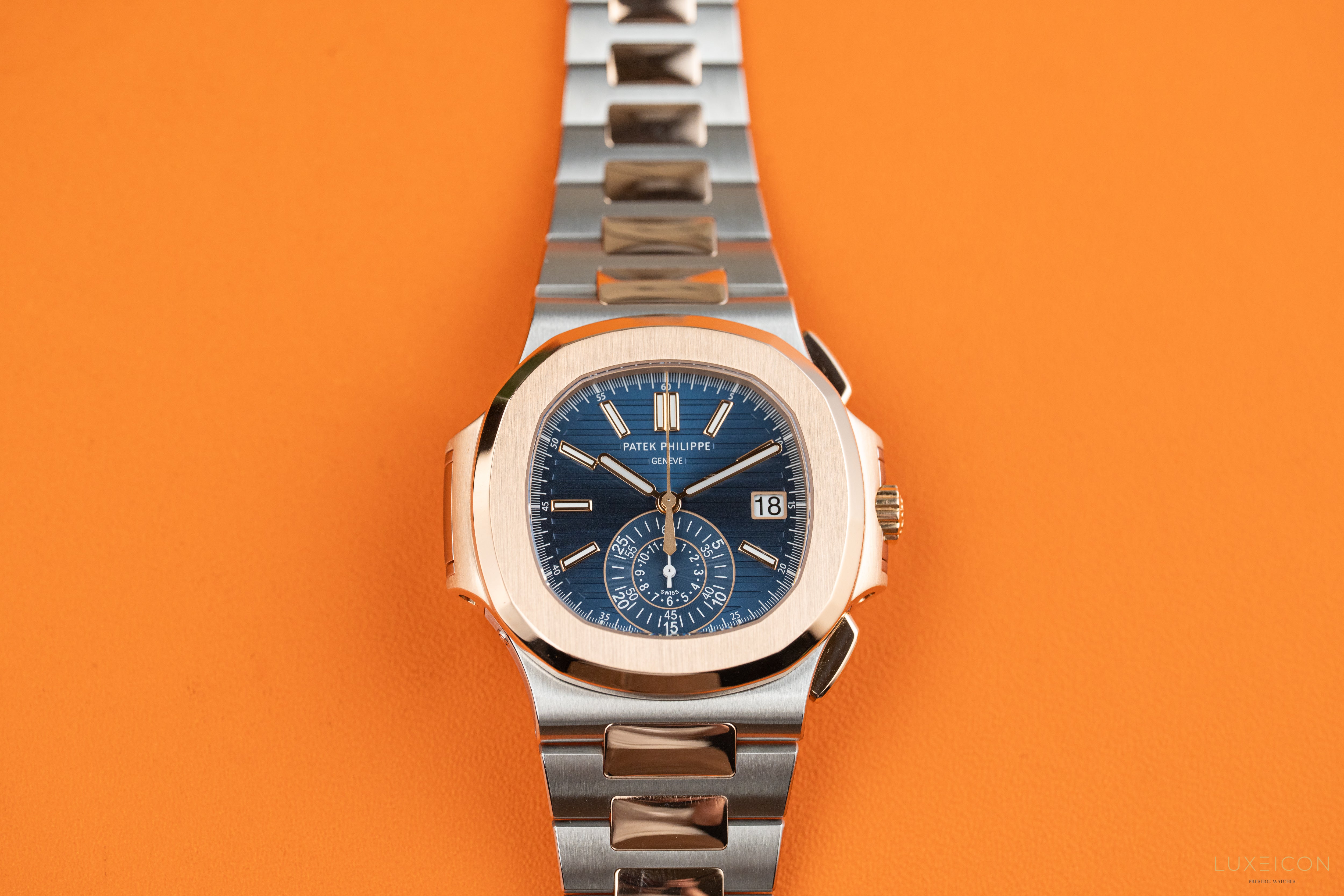 Patek Philippe Nautilus 5980/1AR-001 Steel & Rose Gold Blue Dial 2022