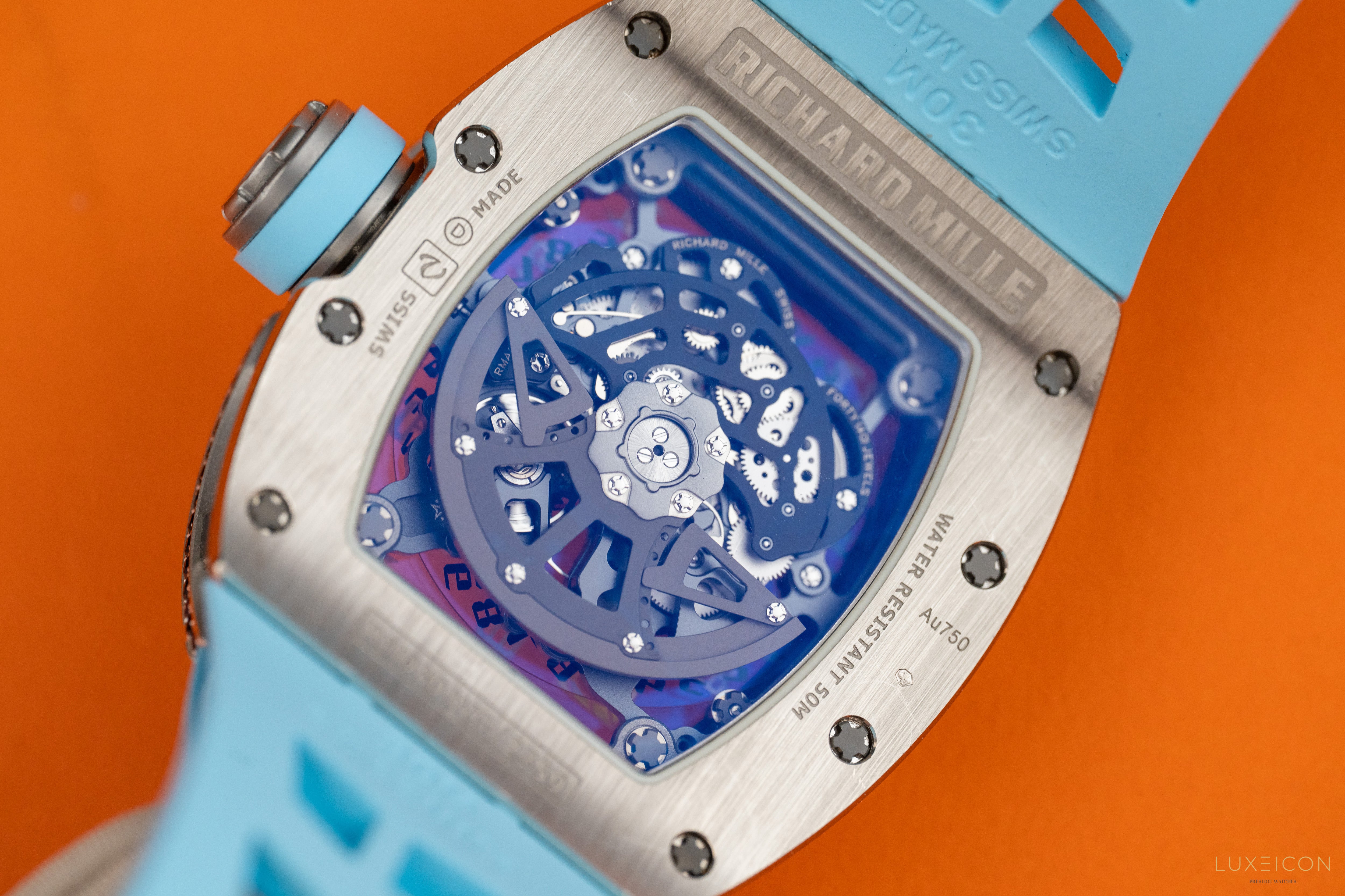 Richard Mille RM 030 WG 18K white gold Titanium full pave diamond Diamonds Bezel