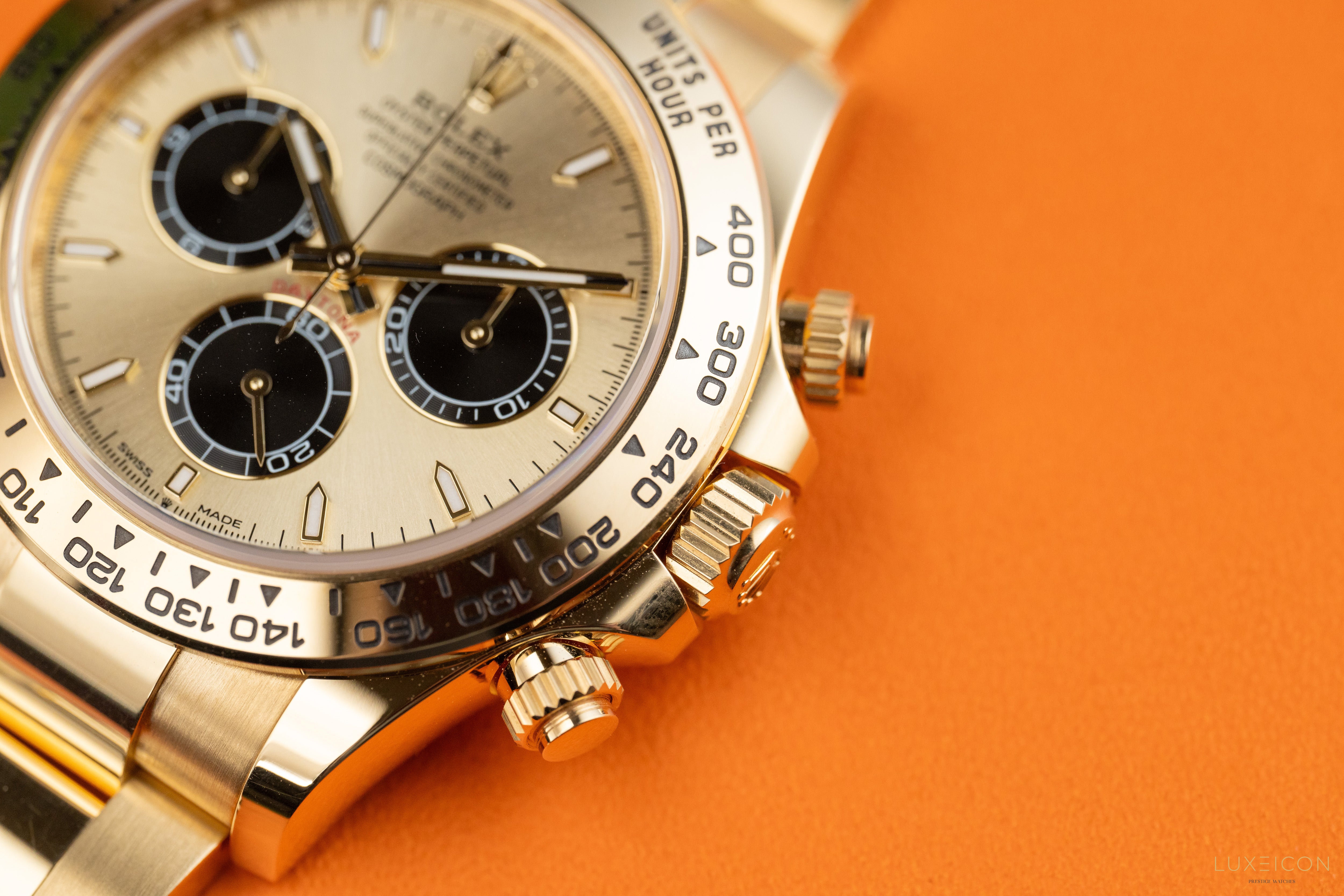 Rolex Daytona 126508 Champagne (Pikachu) Dial Yellow Gold Oyster Bracelet 40mm