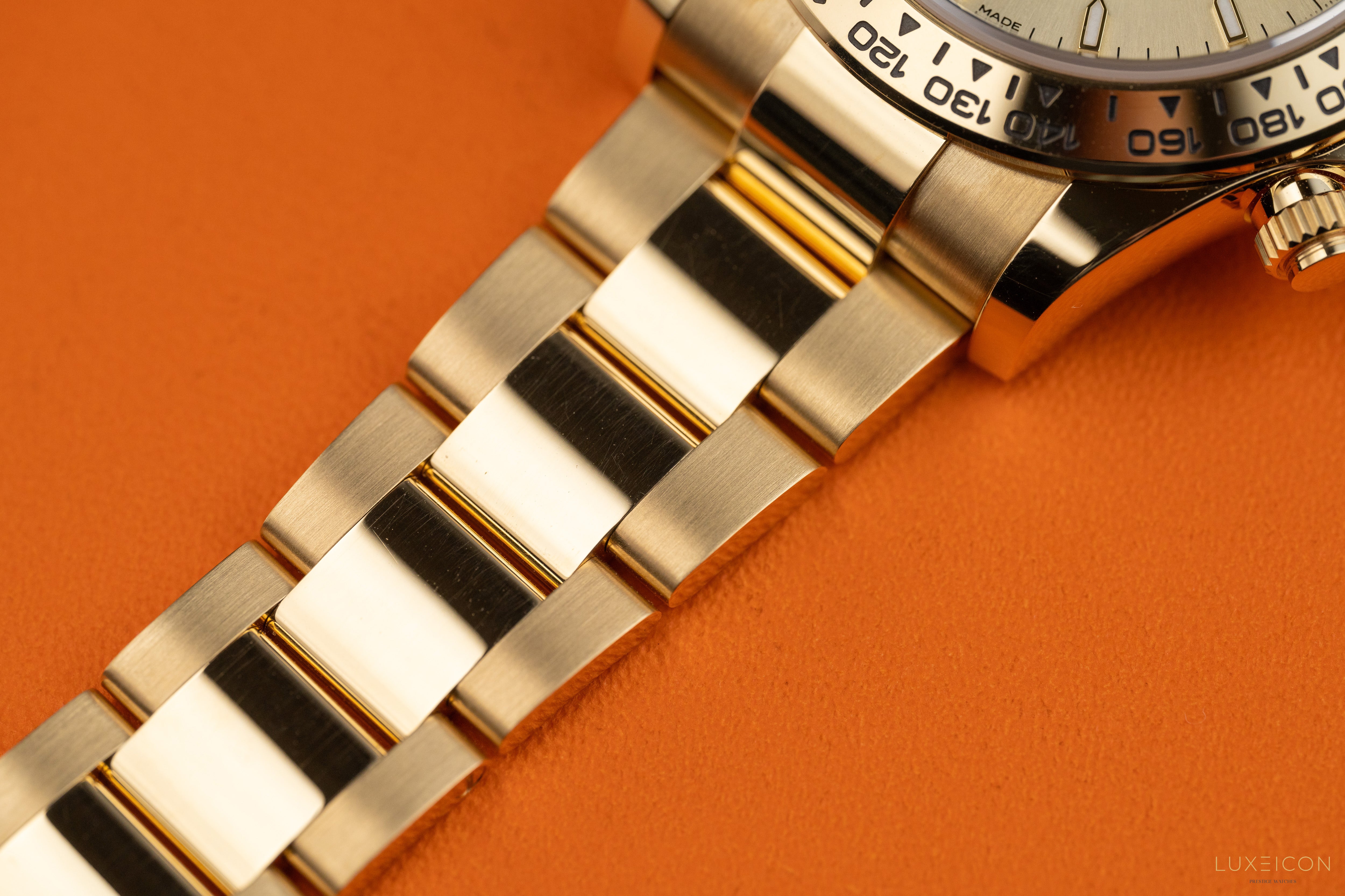 Rolex Daytona 126508 Champagne (Pikachu) Dial Yellow Gold Oyster Bracelet 40mm
