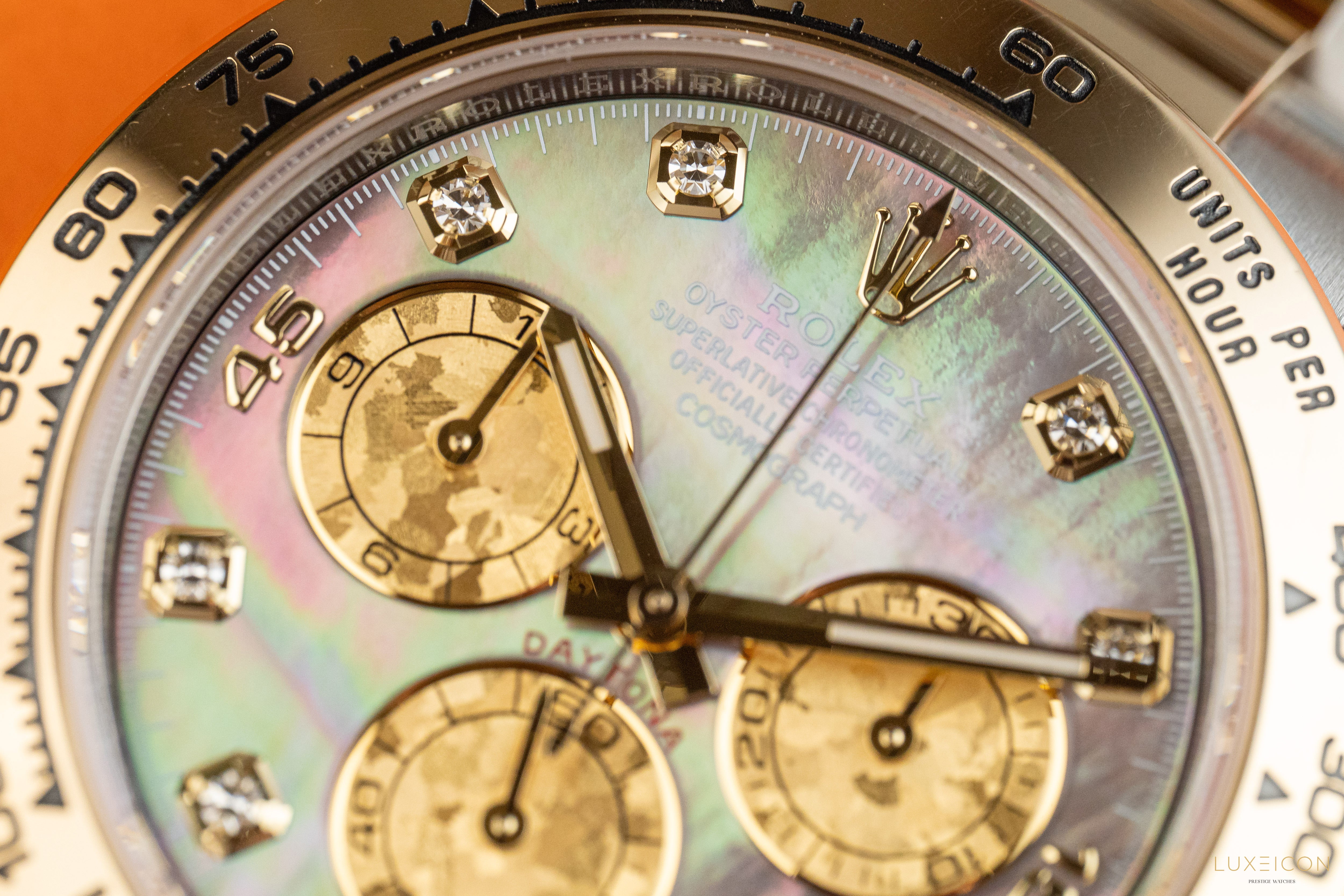 Rolex Daytona 116503 Black Mother of Pearl (MOP) Diamond Tahitian Dial Two Tone Yellow Gold 2021