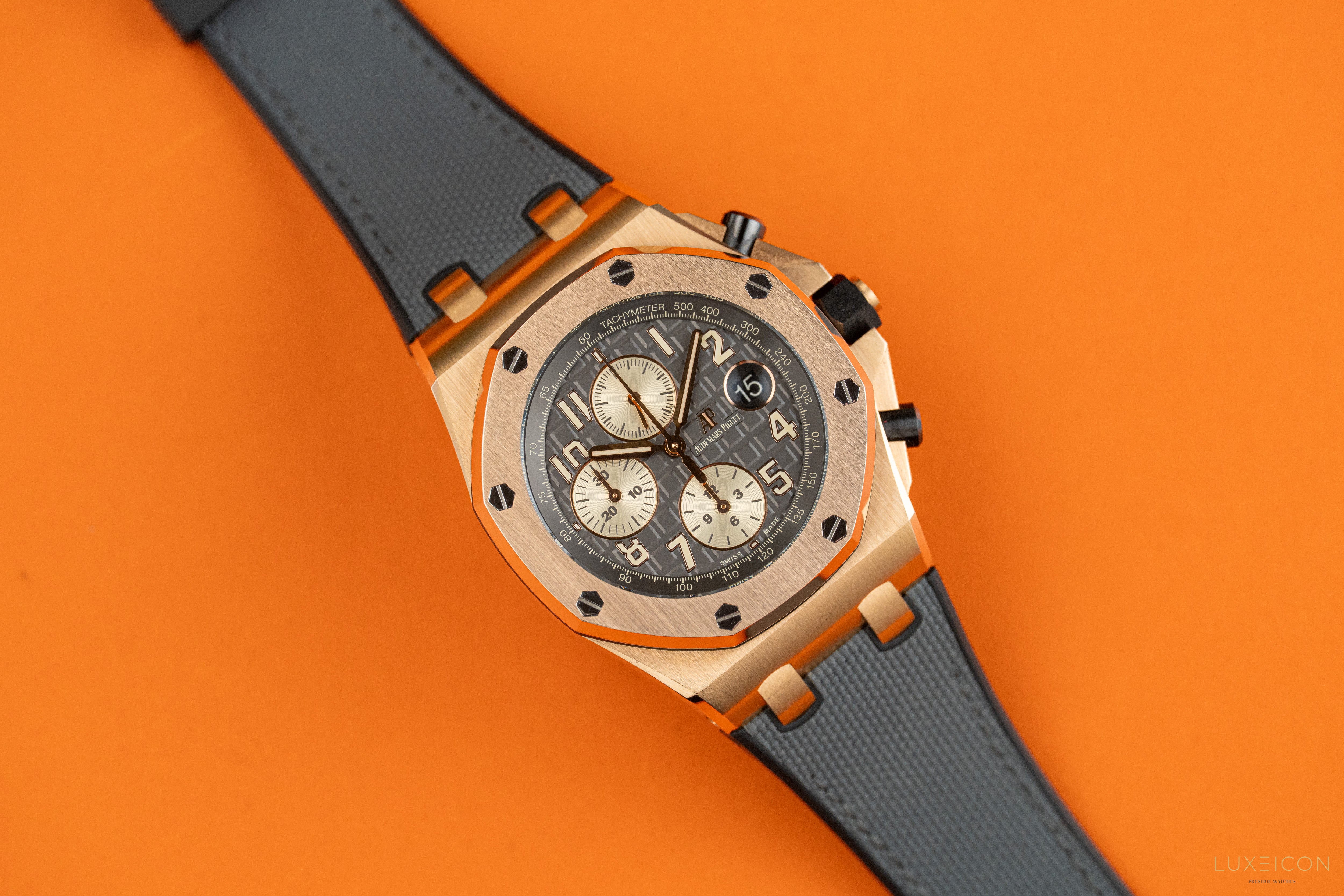 Audemars Piguet Royal Oak Offshore Chronograph “Half Brick” Grey Dial Rose Gold 26470OR.OO.A125CR.01