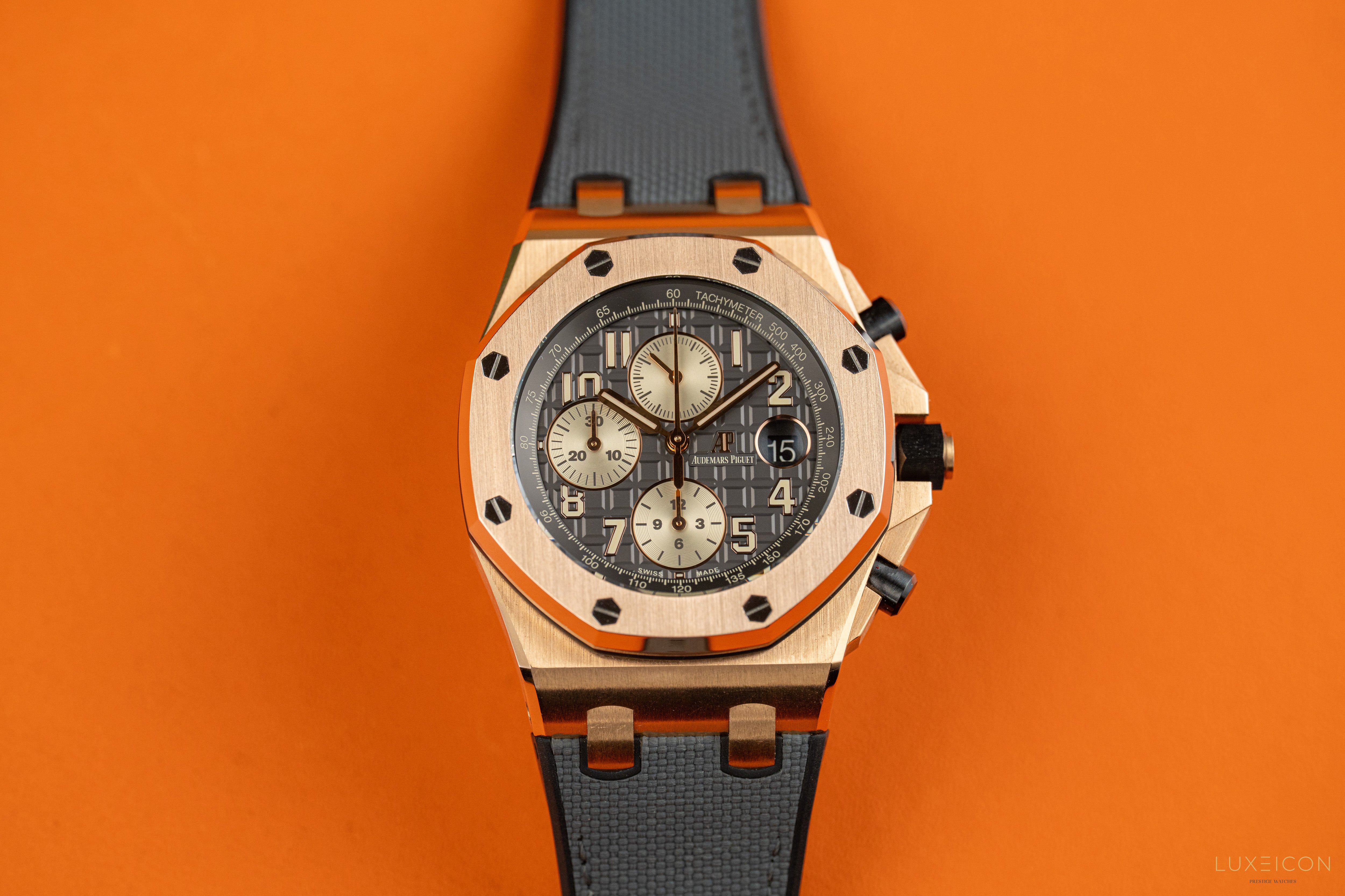Audemars Piguet Royal Oak Offshore Chronograph “Half Brick” Grey Dial Rose Gold 26470OR.OO.A125CR.01