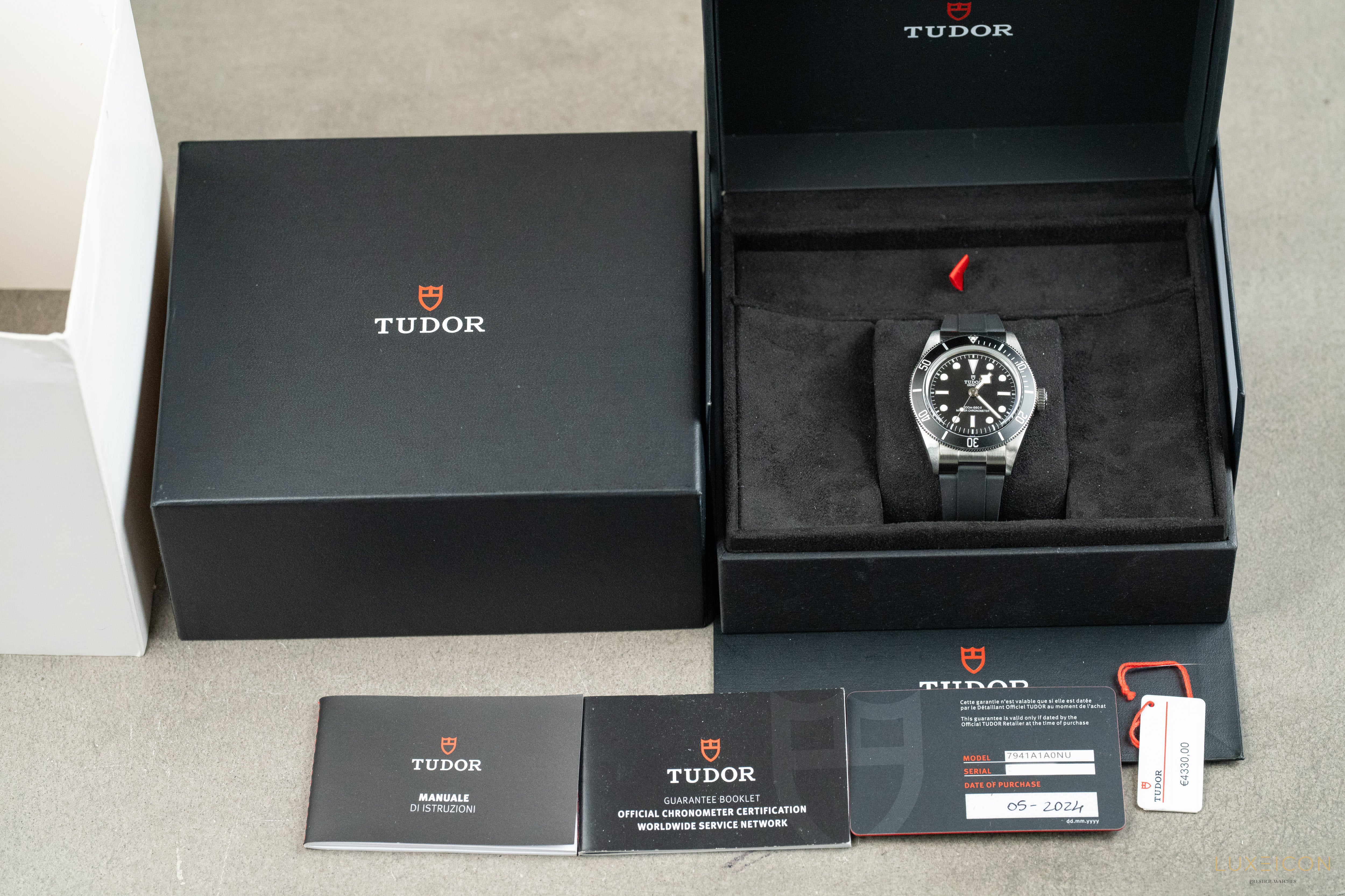 Tudor Black Bay Rubber Strap 41mm Dial M7941A1A0NU