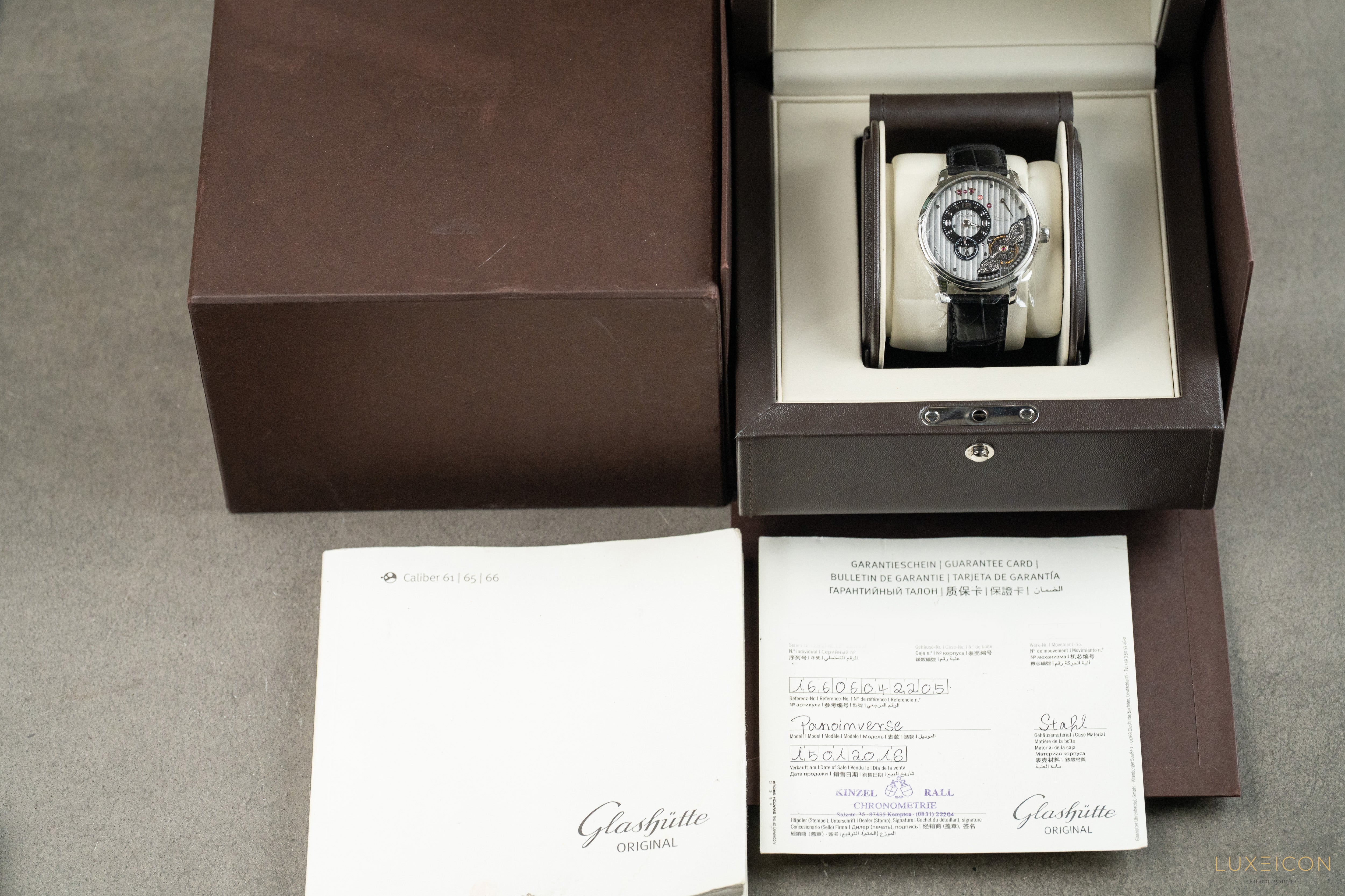 Glashütte Original PanoInverse Stainless Steel Grey Dial 42mm