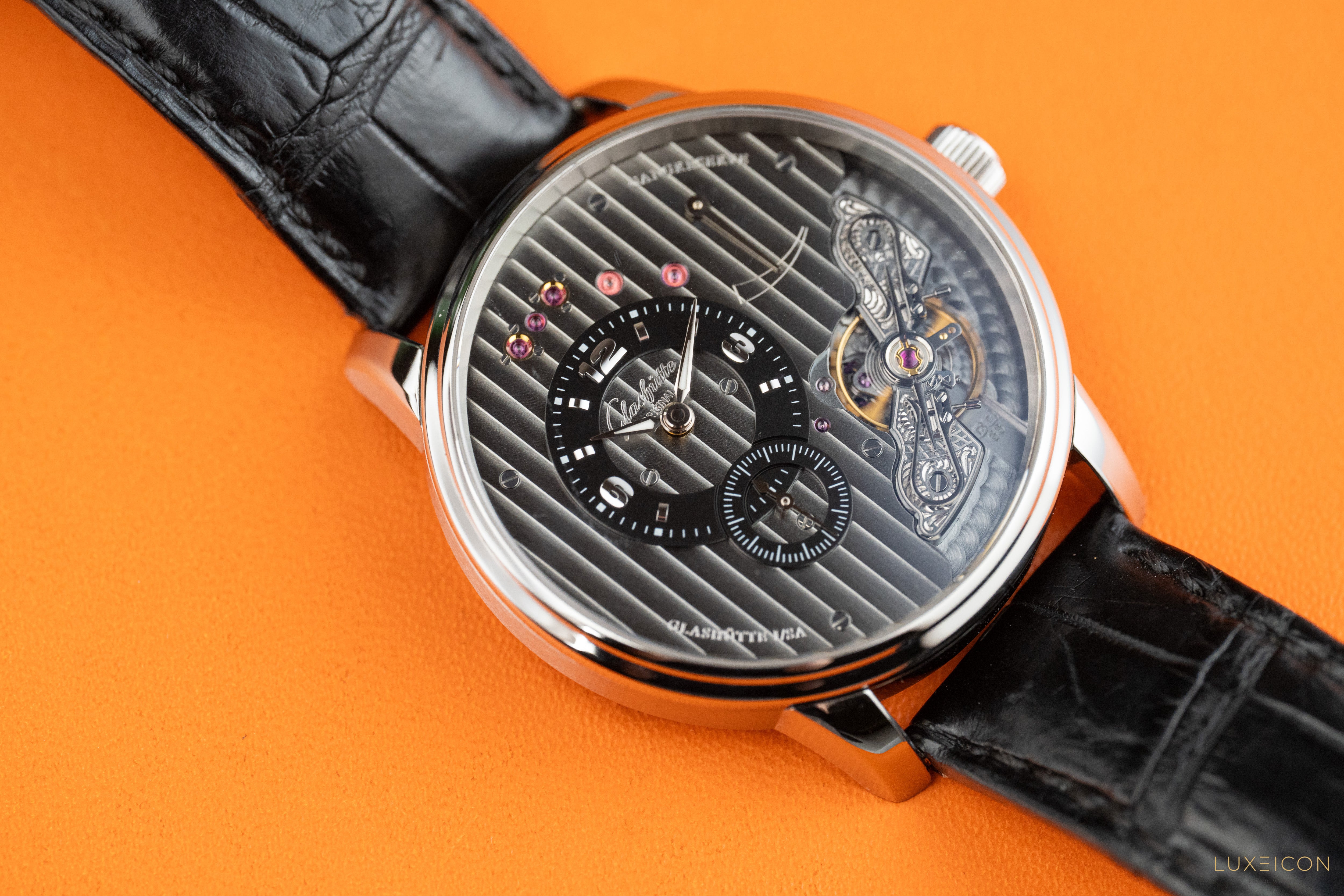Glashütte Original PanoInverse Stainless Steel Grey Dial 42mm