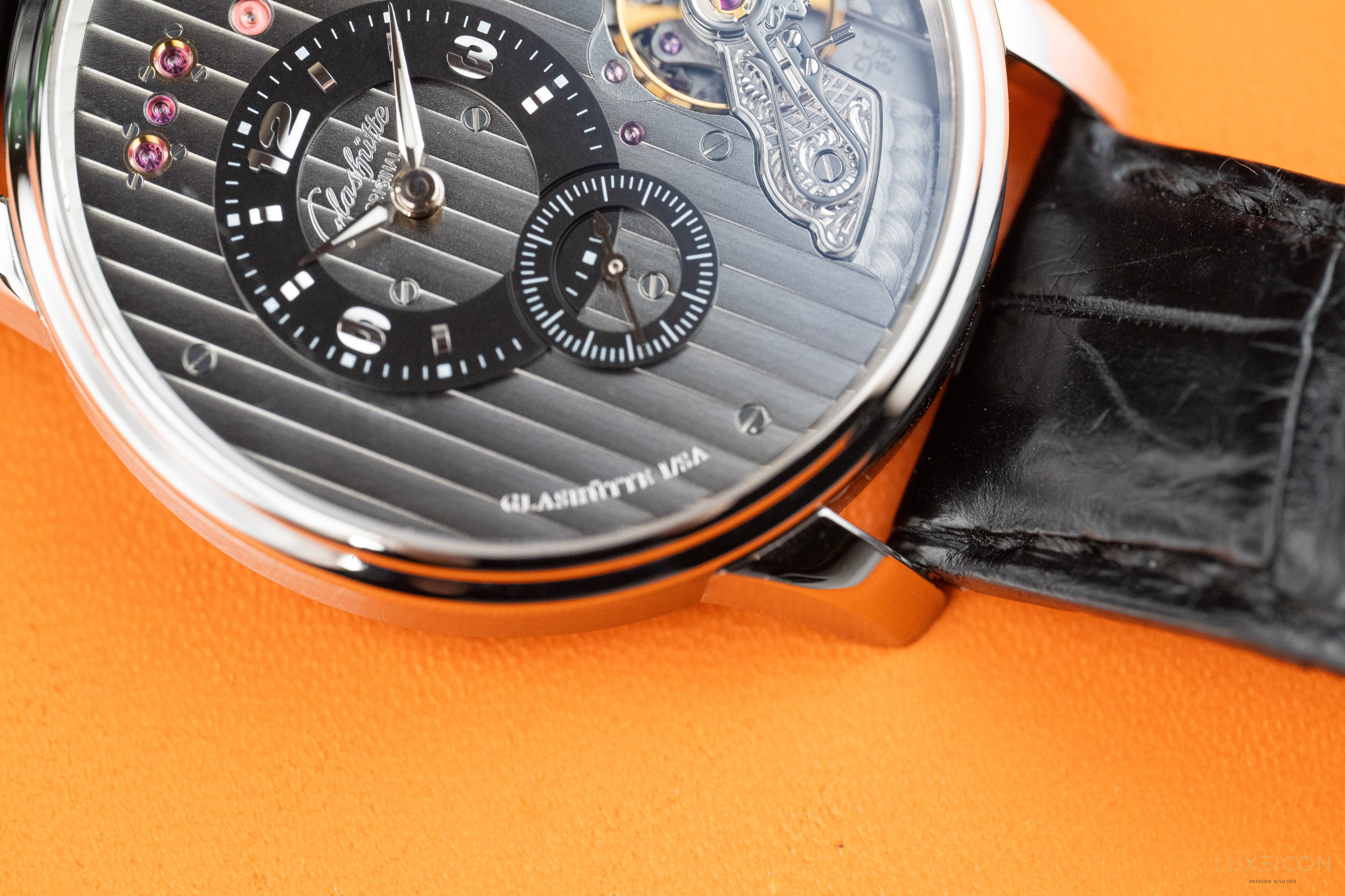 Glashütte Original PanoInverse Stainless Steel Grey Dial 42mm