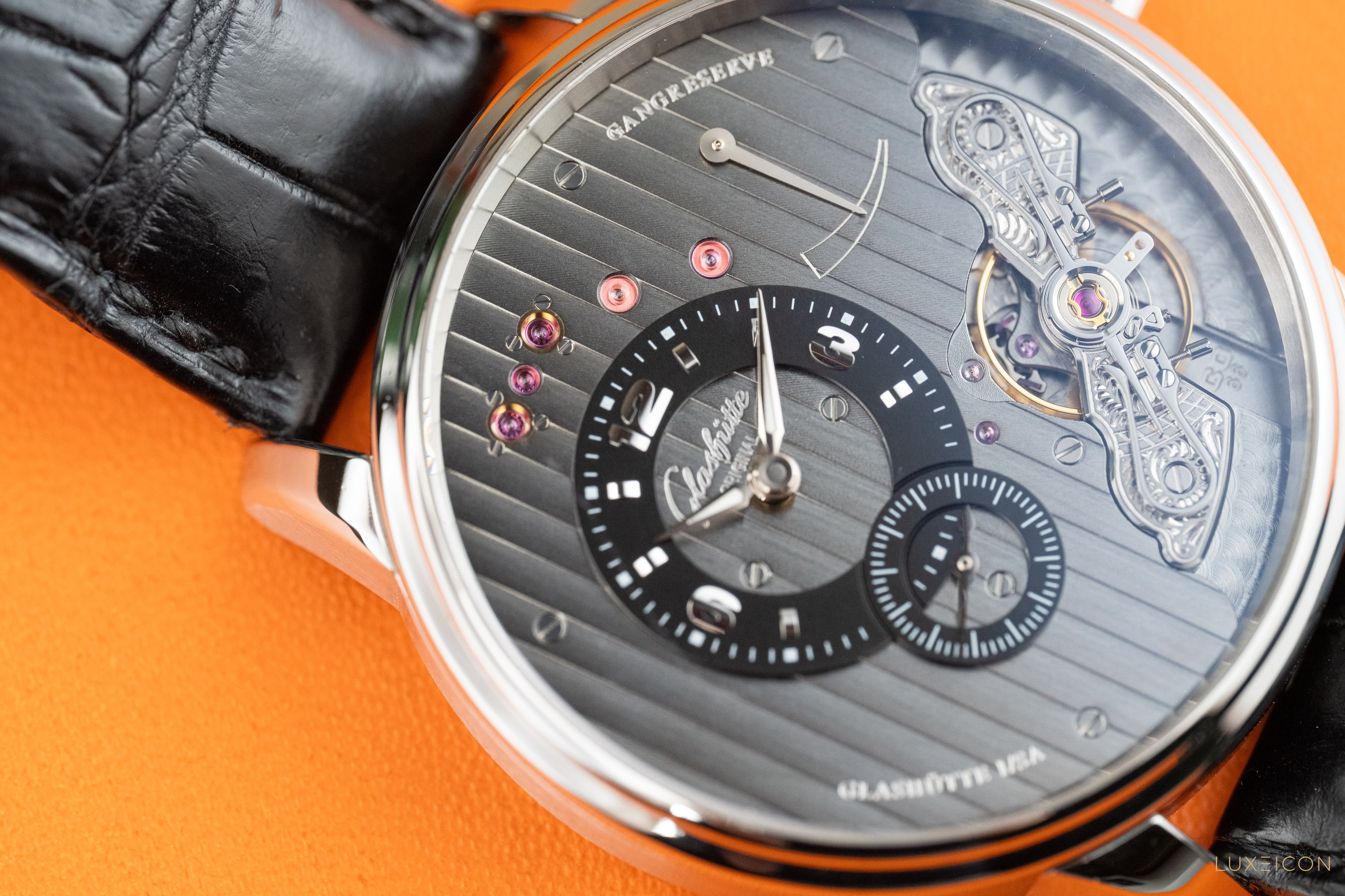 Glashütte Original PanoInverse Stainless Steel Grey Dial 42mm